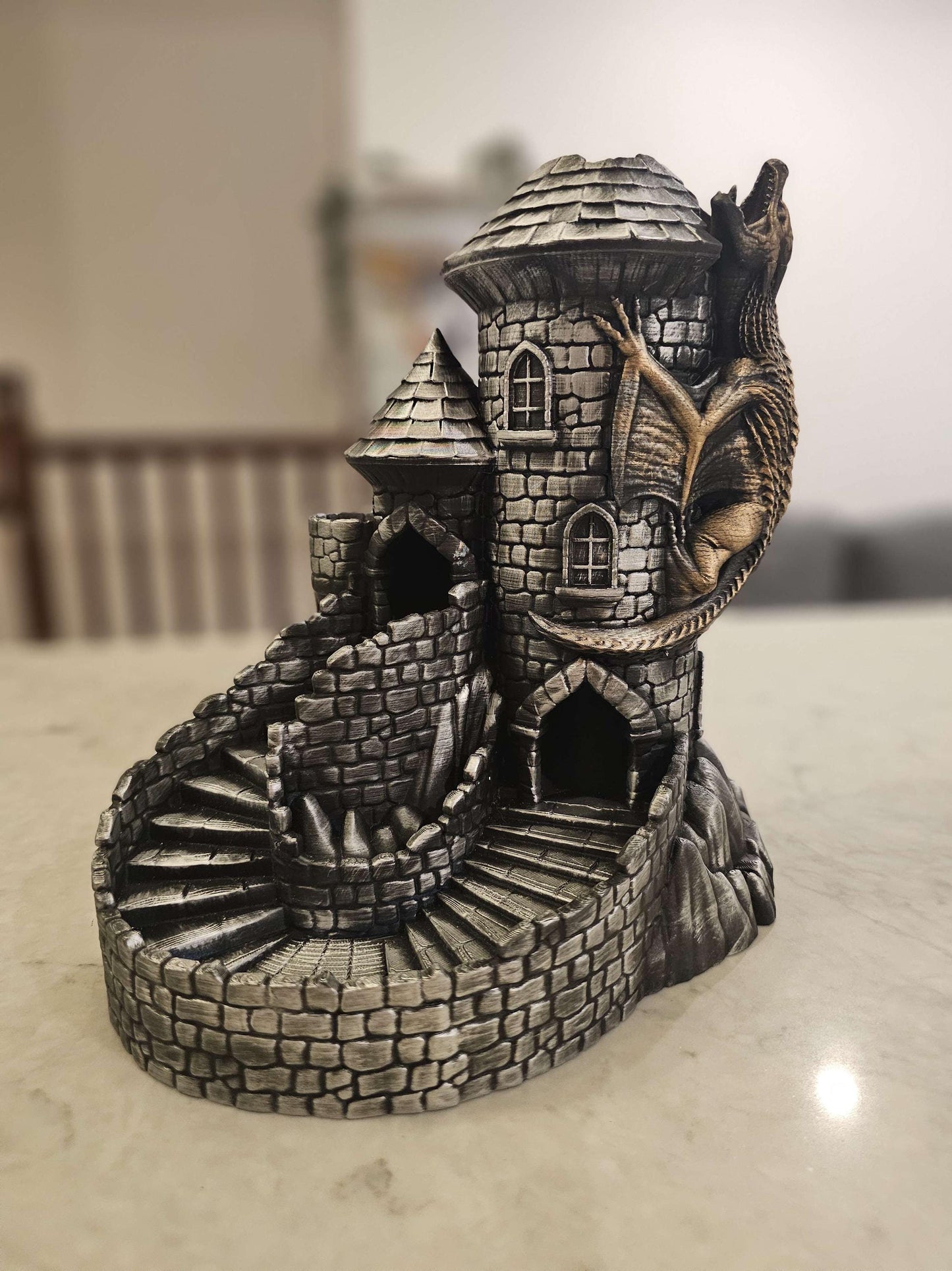Dragon Dice Tower 3D Printed | Dungeons & Dragons Accessory | Handmade Gift