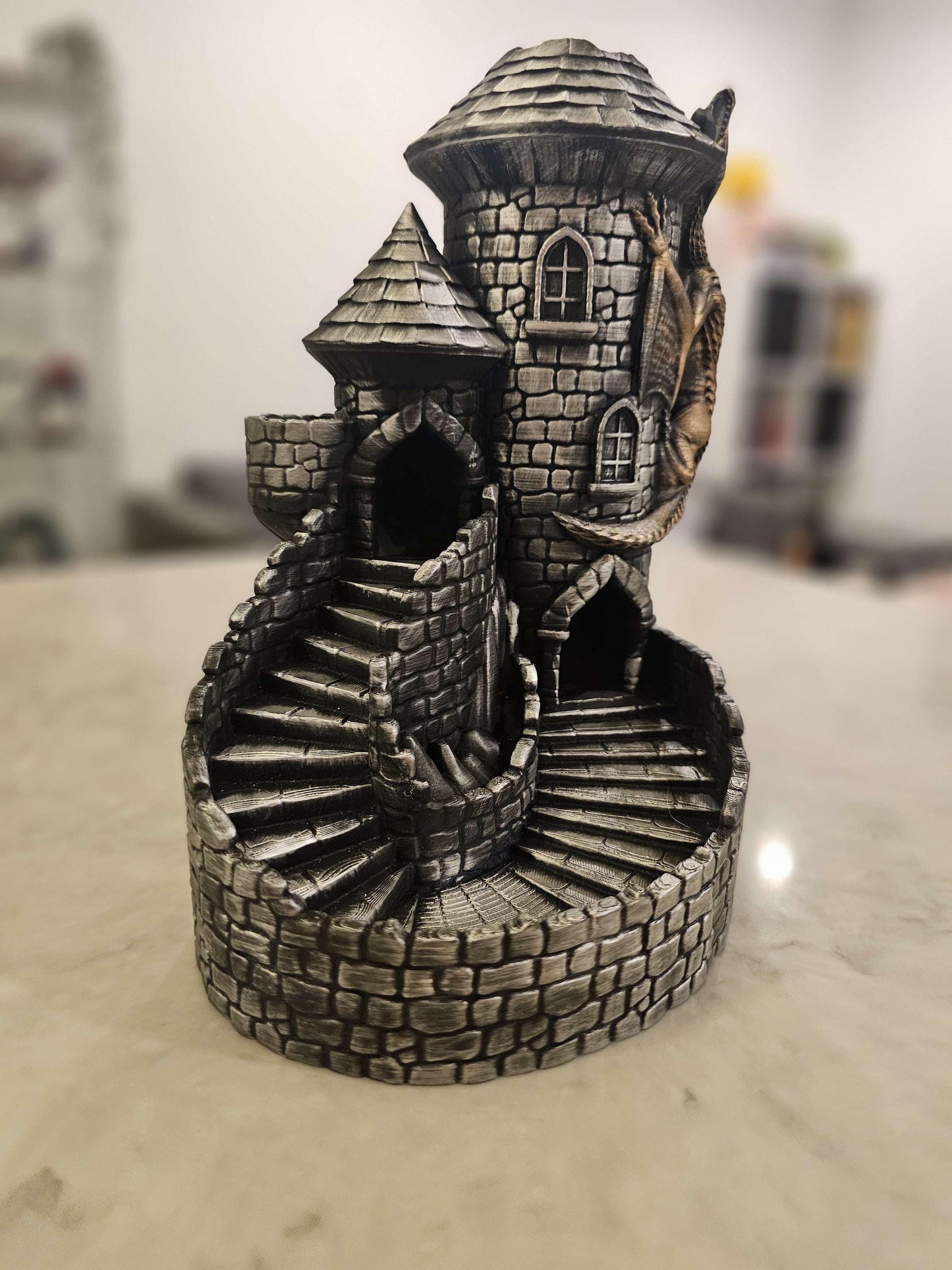 Dragon Dice Tower 3D Printed | Dungeons & Dragons Accessory | Handmade Gift