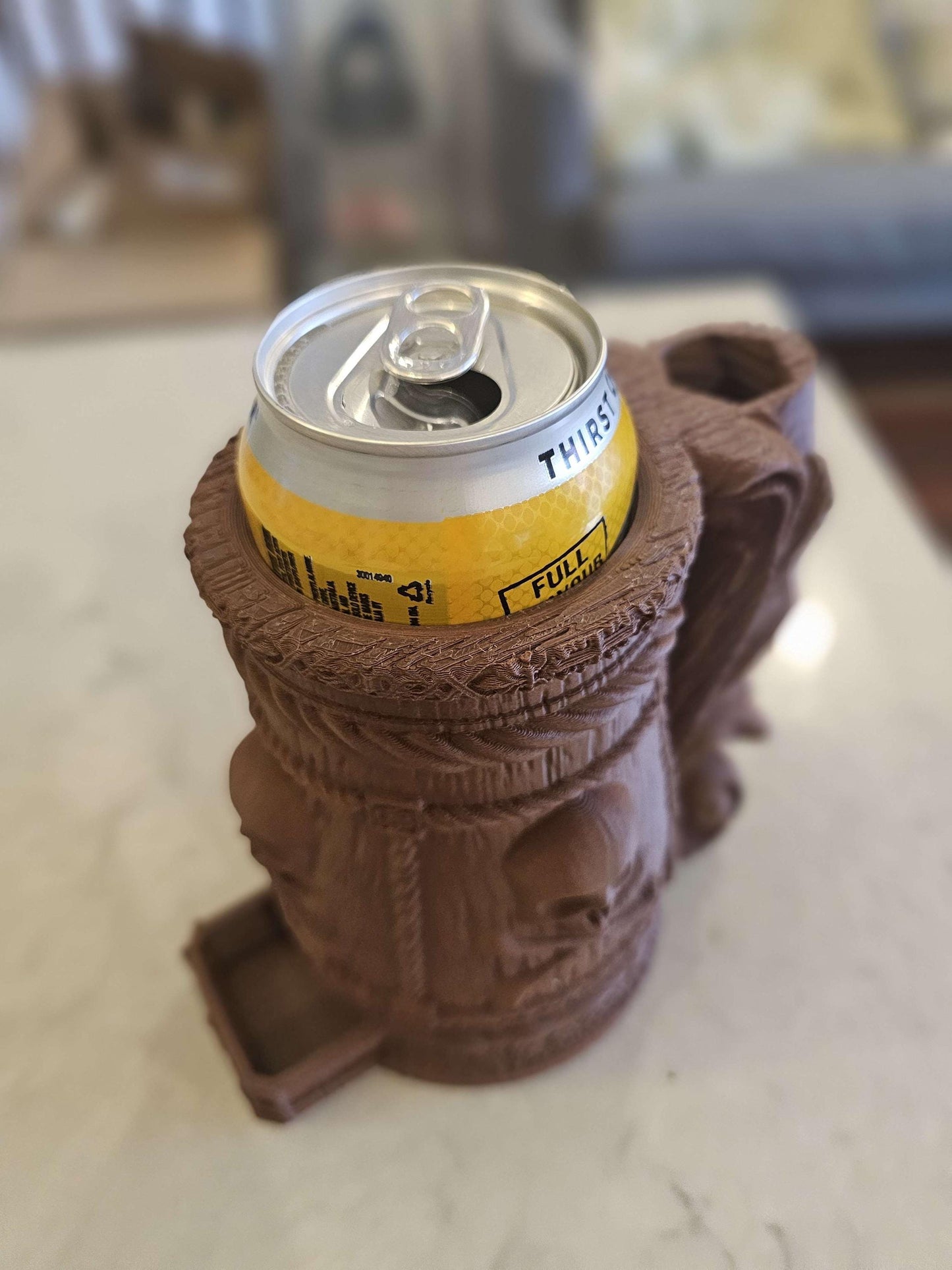 Pirate DnD Cup Holder & Dice Tower | PLA Wood | 3D Printed Fantasy DnD Table Cup
