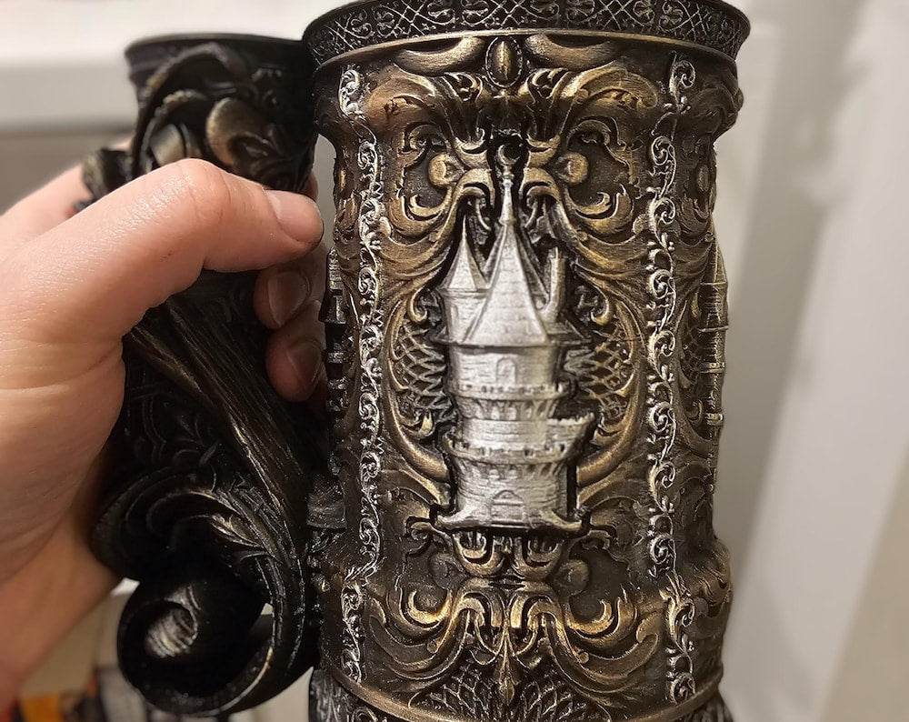 Wizard Cup & Dice Tower | 3D Printed Fantasy DnD Table Cup