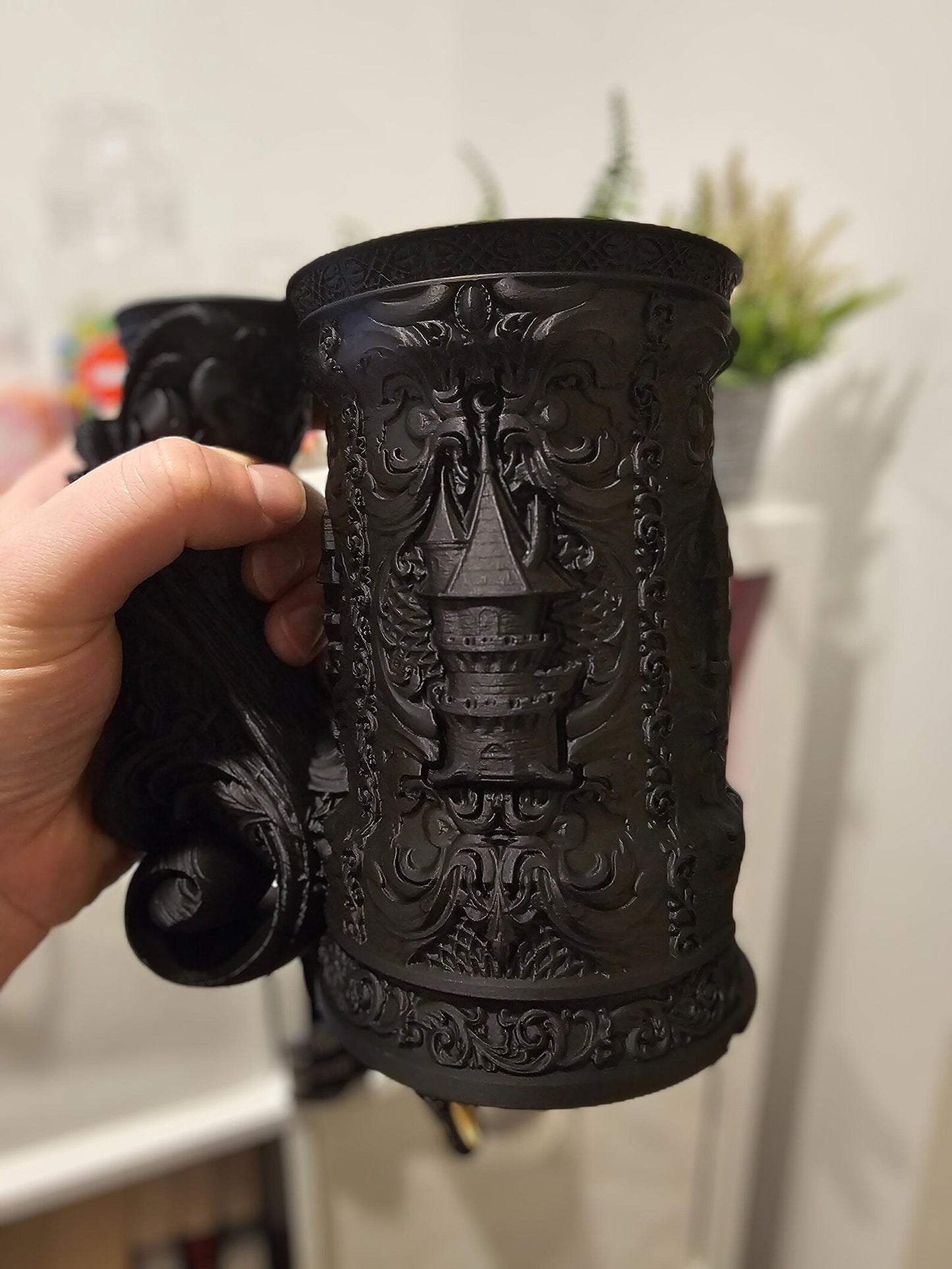 Wizard Cup & Dice Tower | 3D Printed Fantasy DnD Table Cup