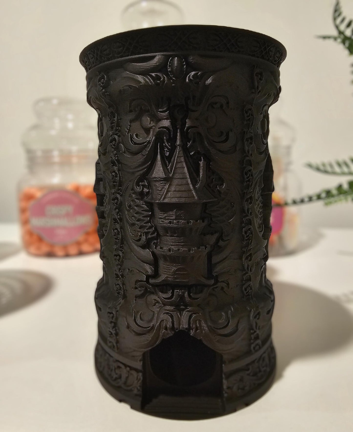 Wizard Cup & Dice Tower | 3D Printed Fantasy DnD Table Cup