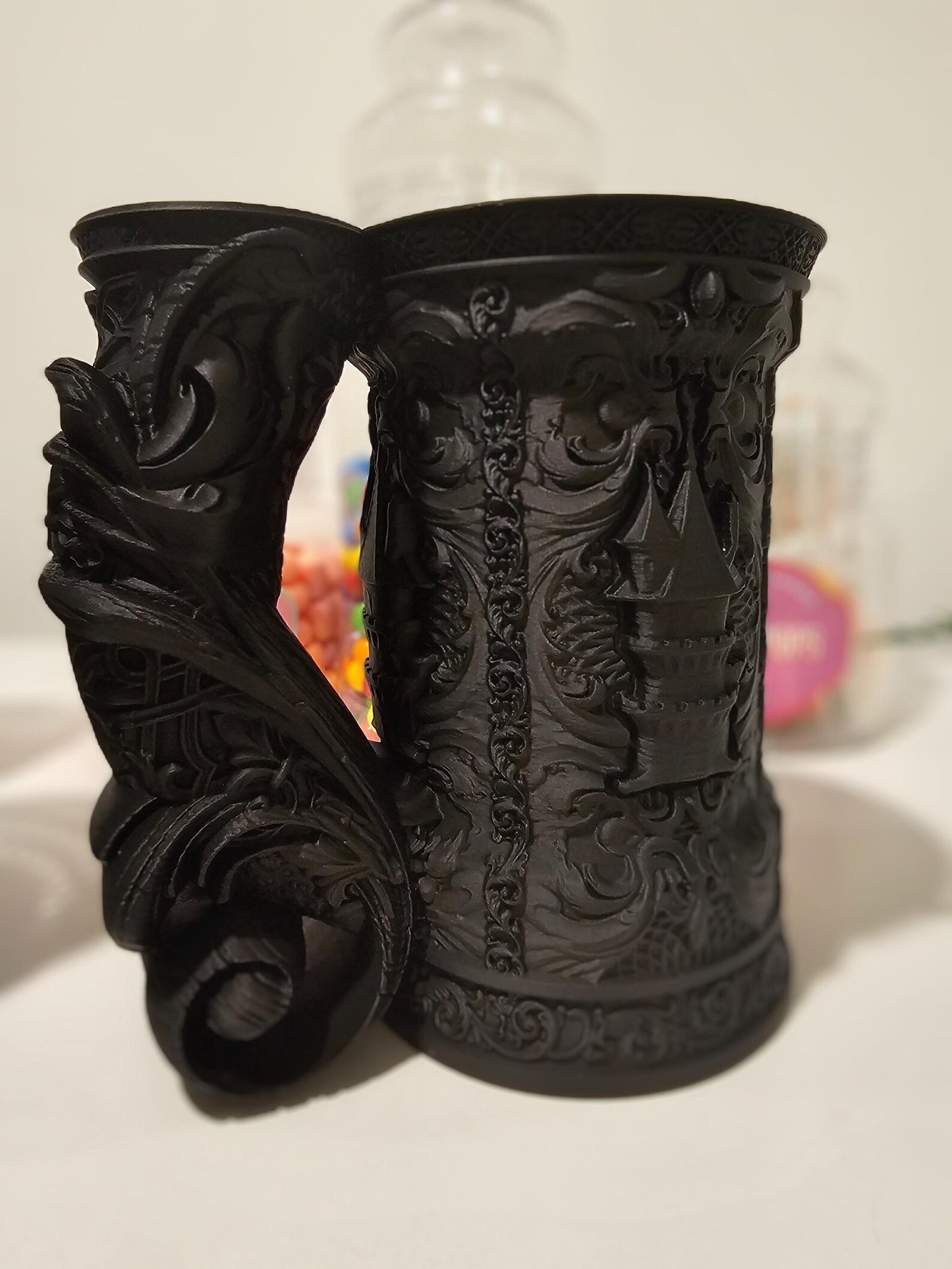 Wizard Cup & Dice Tower | 3D Printed Fantasy DnD Table Cup