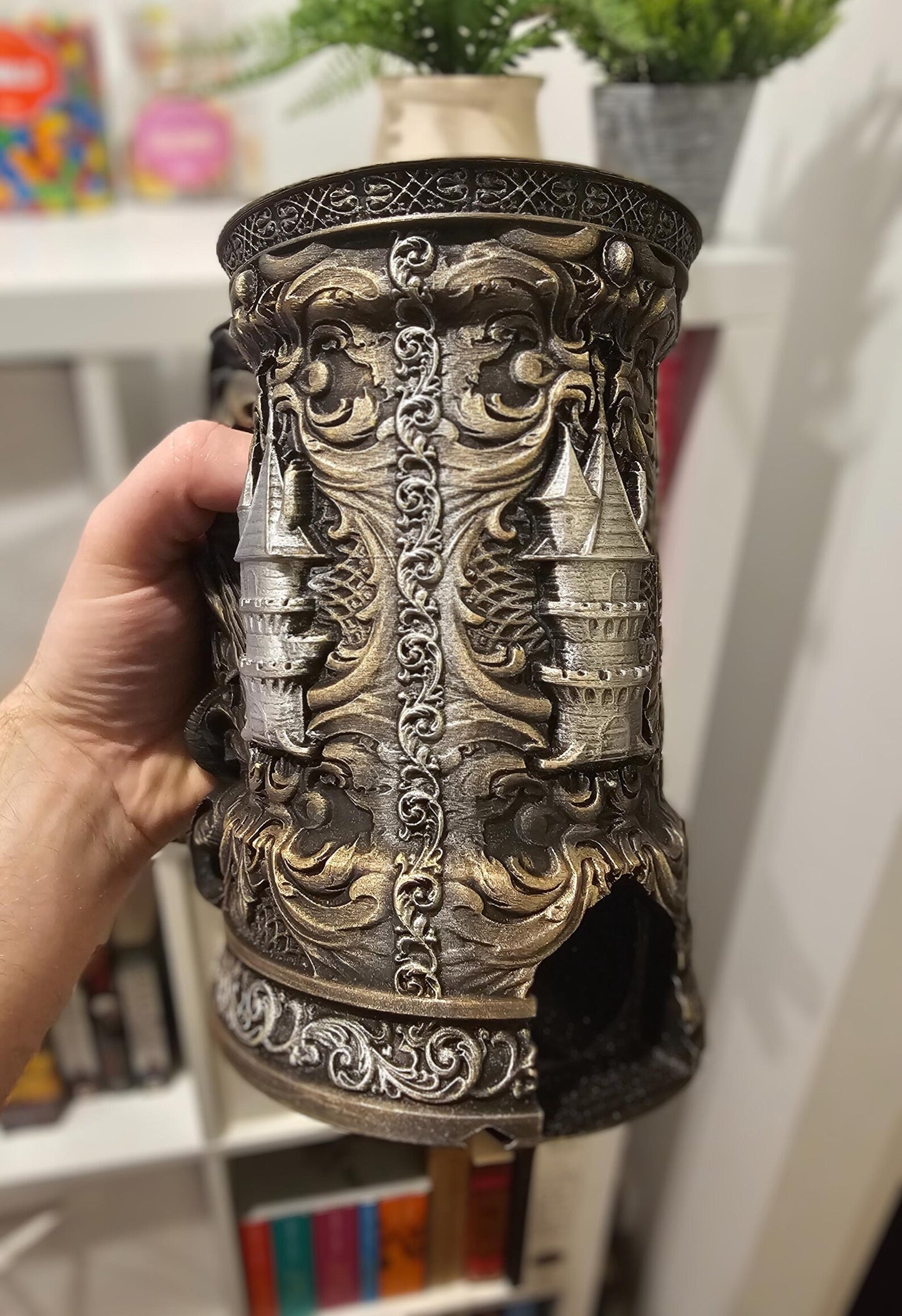 Wizard Cup & Dice Tower | 3D Printed Fantasy DnD Table Cup