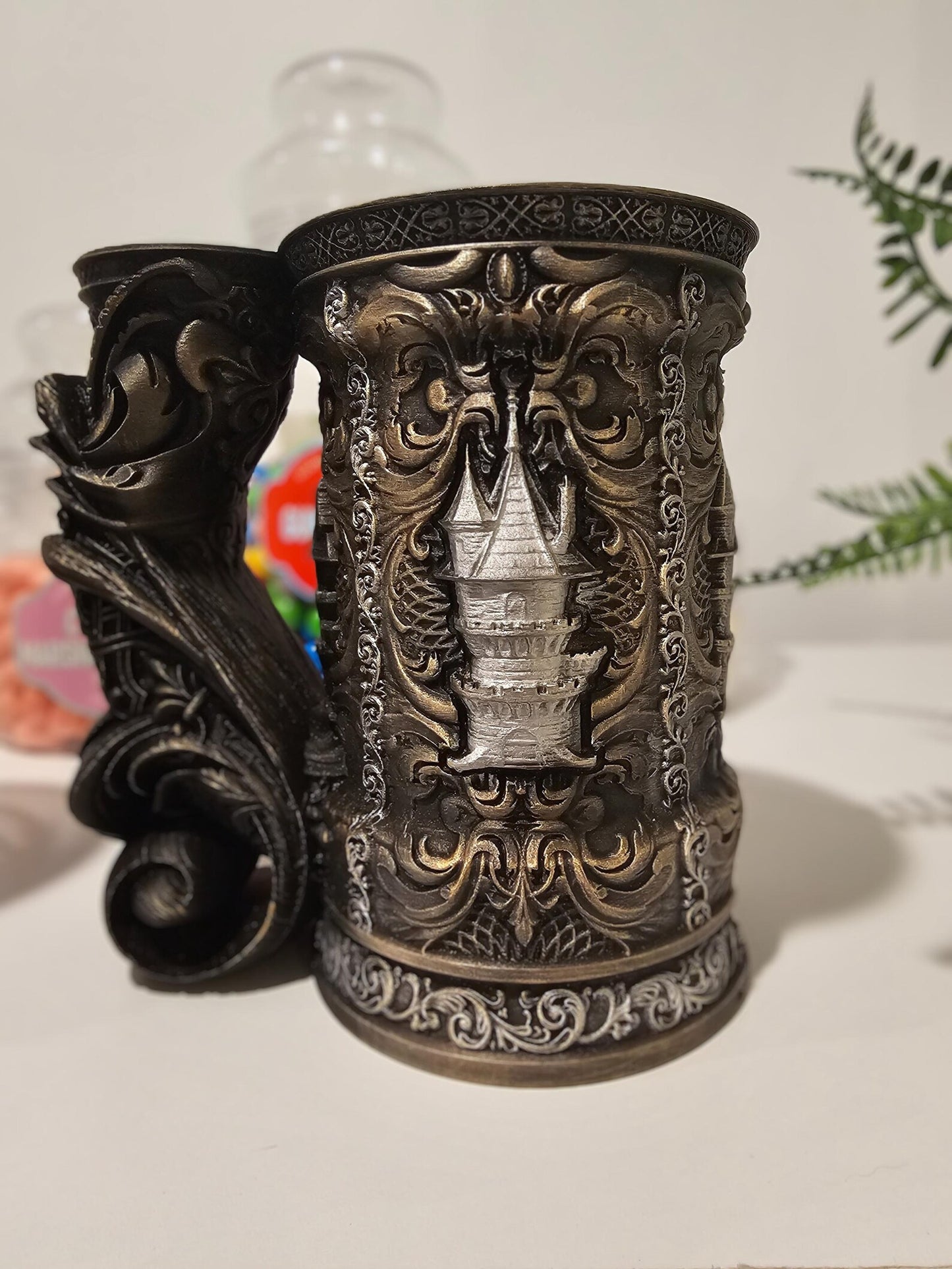 Wizard Cup & Dice Tower | 3D Printed Fantasy DnD Table Cup