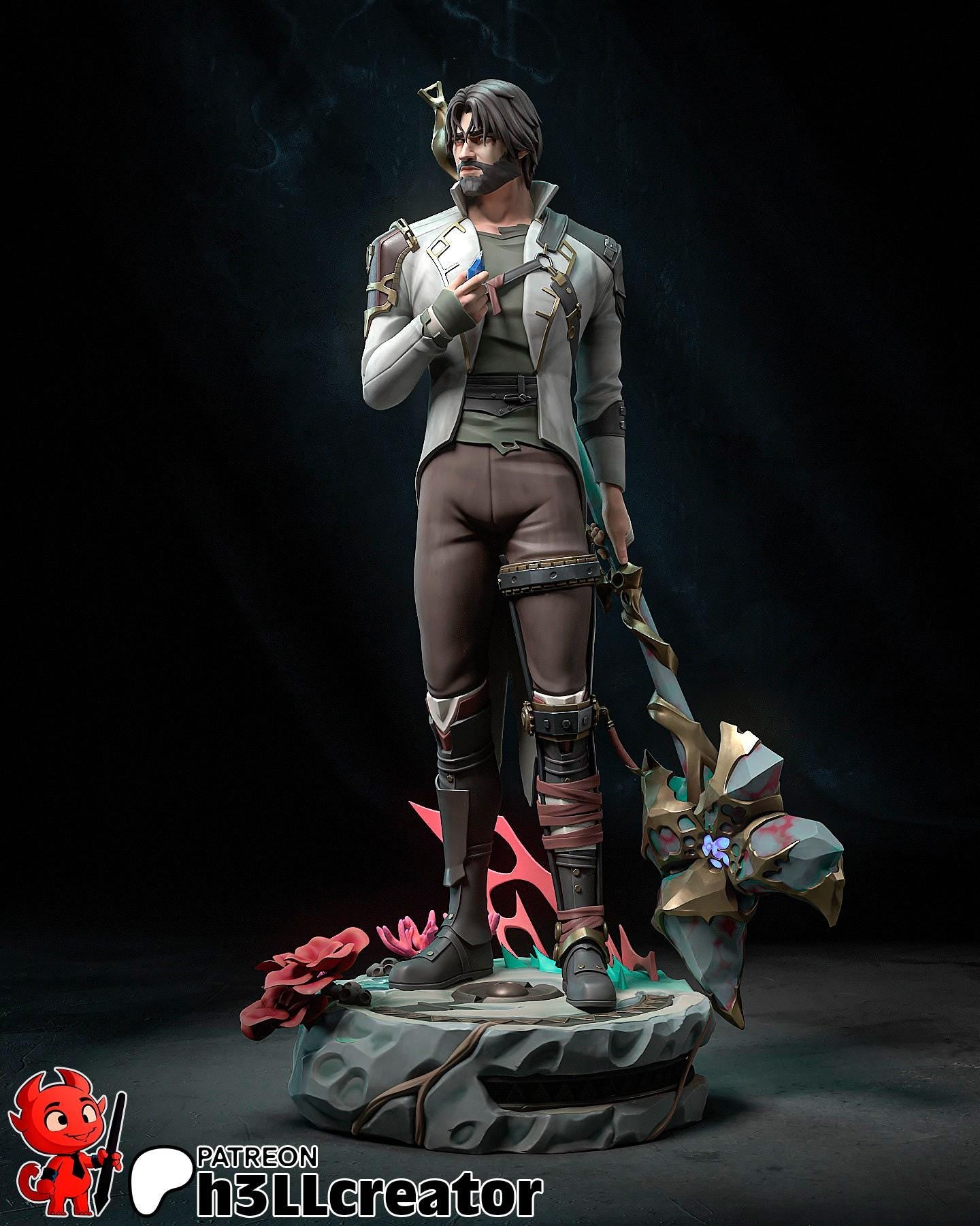 Jayce 3D Printed Resin Figurine | 8k Garage Kit [By h3LLCreator] UNPAINTED!