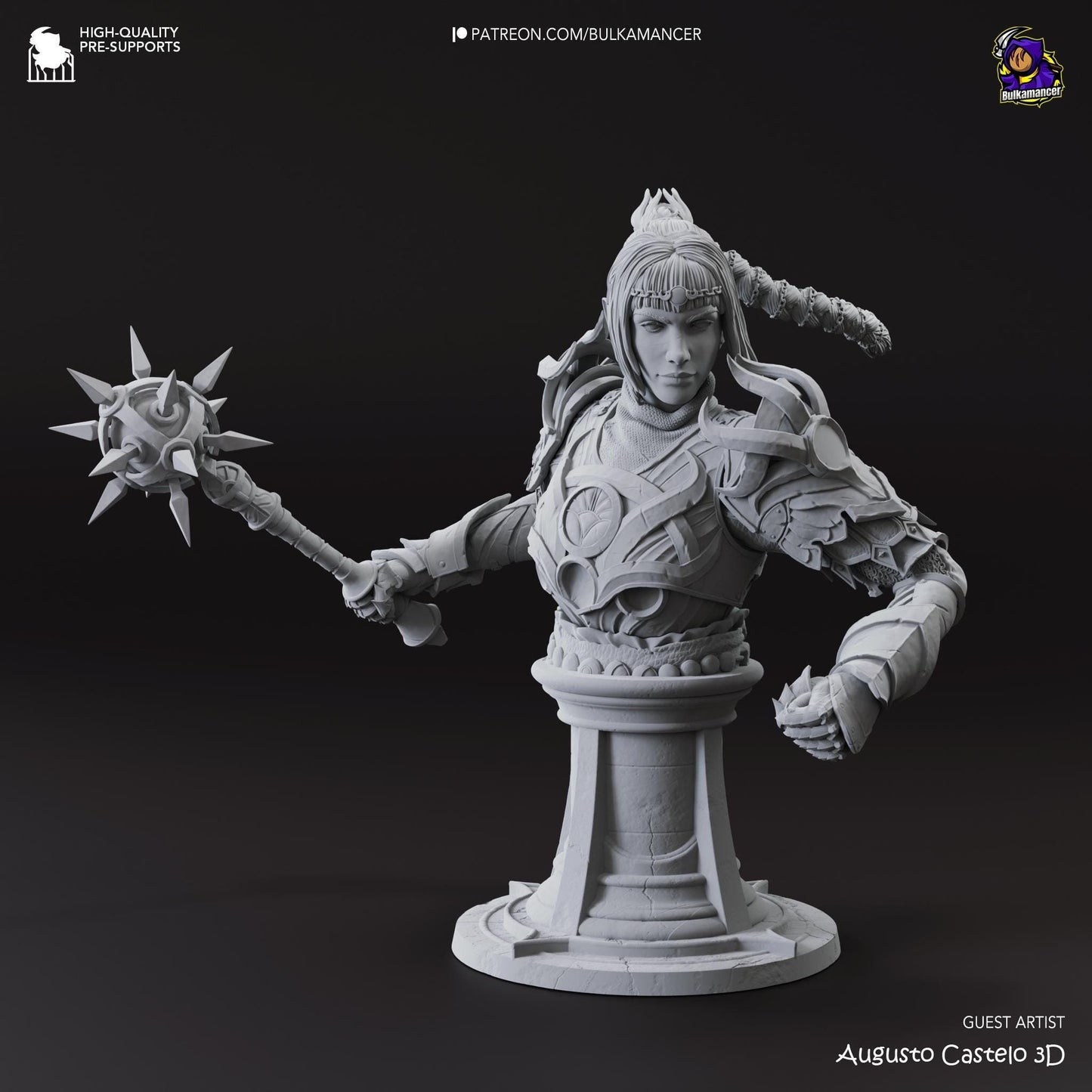 Shadowheart 3D Printed Resin Figurine Bust | 8k Garage Kit [By Bulkamancer] UNPAINTED!