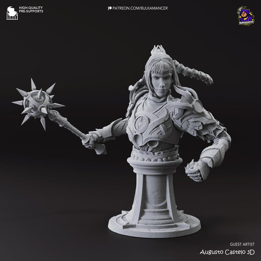 Shadowheart 3D Printed Resin Figurine Bust | 8k Garage Kit [By Bulkamancer] UNPAINTED!