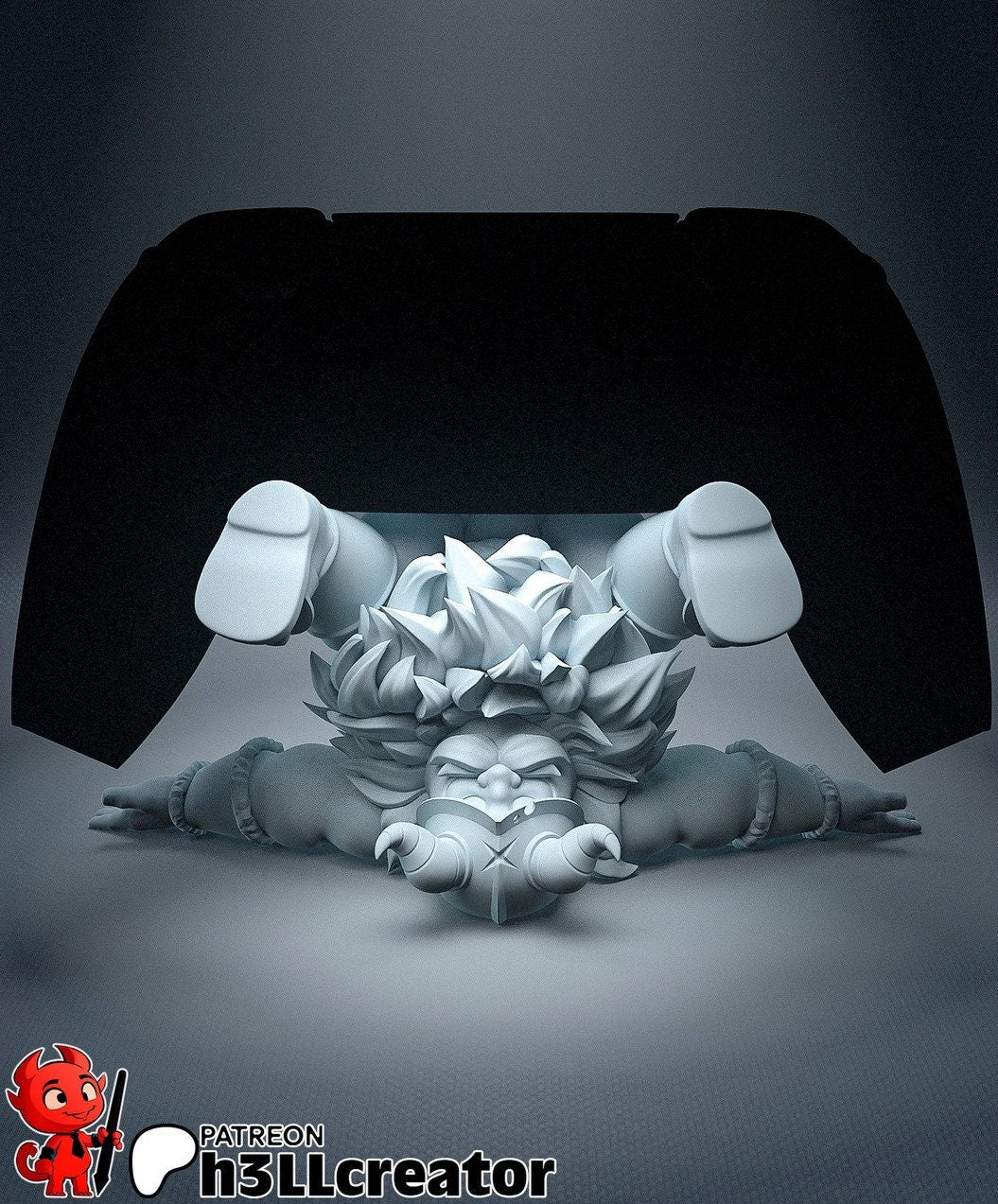 Senshi Controller Stand |  3D Printed Resin Garage kit  | 8k Figurine [By h3LLCreator] UNPAINTED!