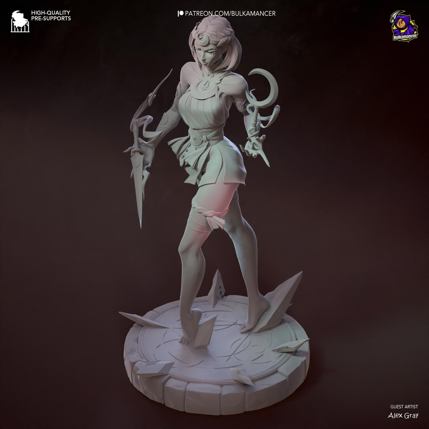 Melinoe 3D Printed Resin Figurine | 8k Garage Kit [By Bulkamancer] UNPAINTED!
