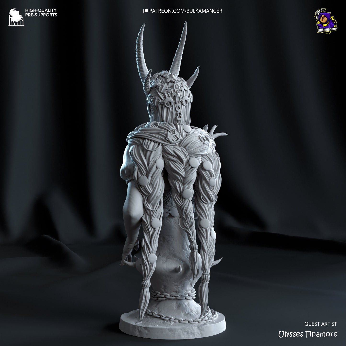 Mizora 3D Printed Resin Figurine Bust | 8k Garage Kit [By Bulkamancer] UNPAINTED!