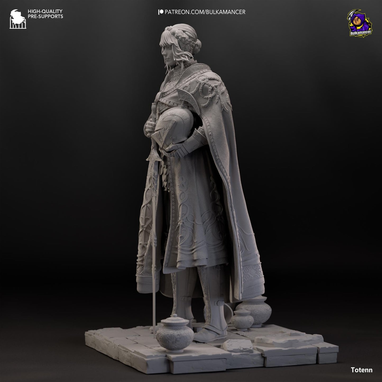 Leda 3D Printed Resin Figurine | 8k Garage Kit [By Bulkamancer] UNPAINTED!