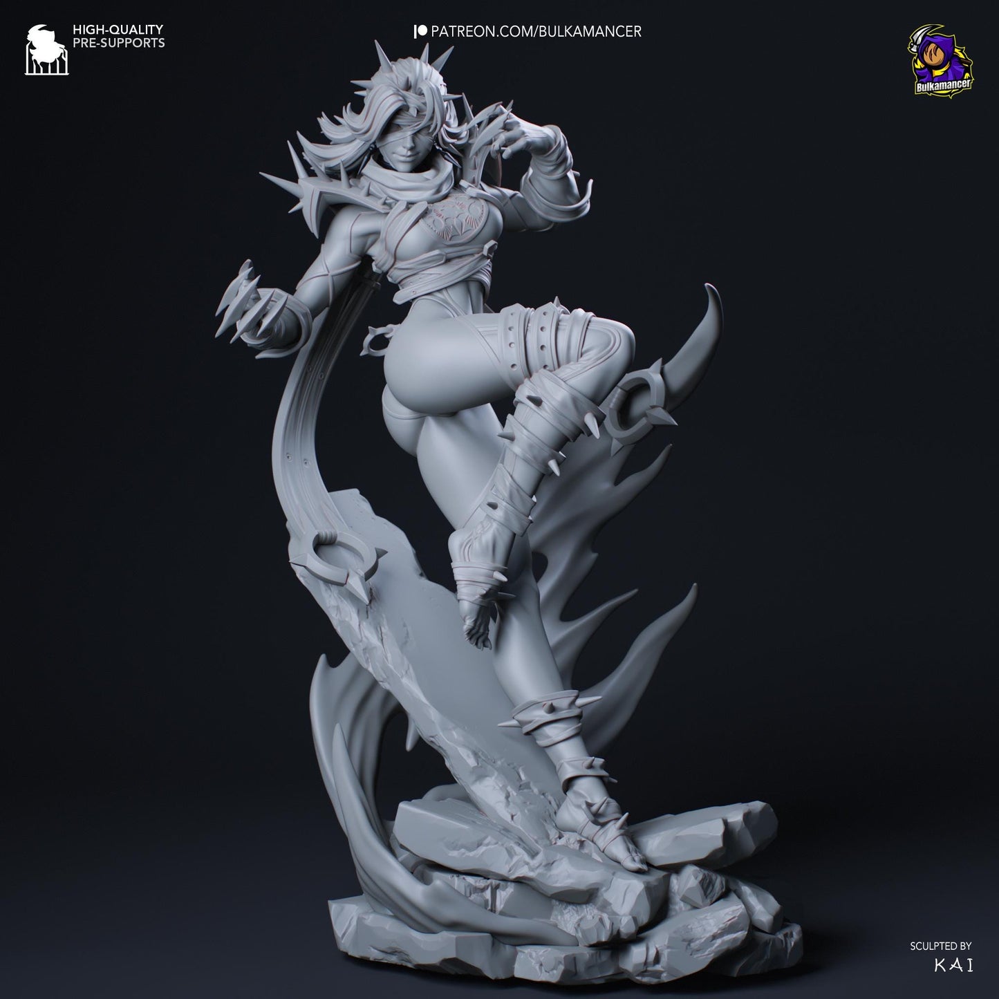 Malice Women Printed Resin Figurine | 8k Garage Kit [By Bulkamancer] UNPAINTED!