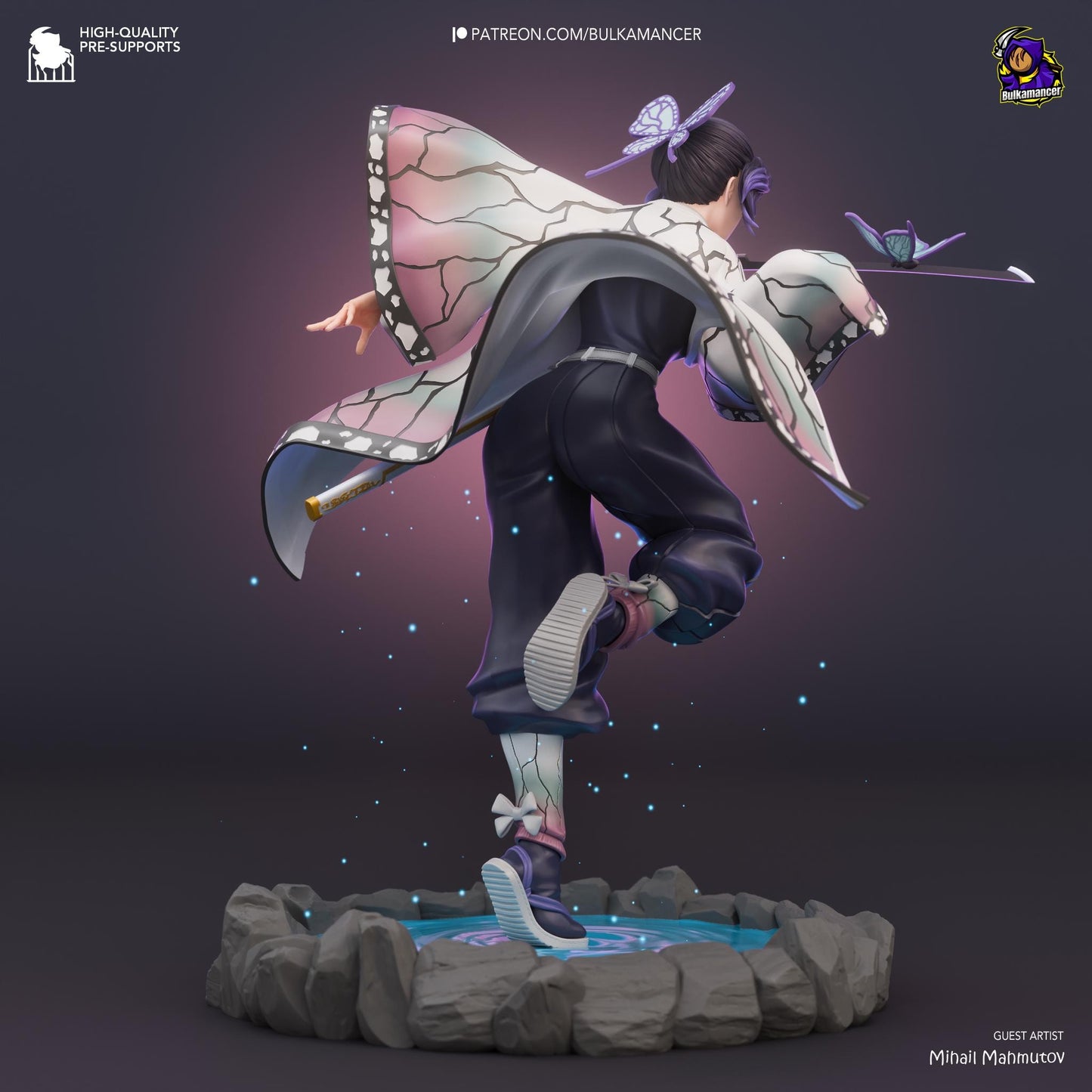 Shinobu 3D Printed Resin Figurine | 8k Garage Kit [By Bulkamancer] UNPAINTED!
