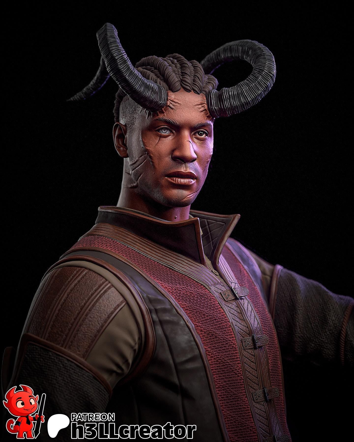 Wyll 3D Printed Resin Figurine | 8k Garage Kit [By H3LLCreator] UNPAINTED!