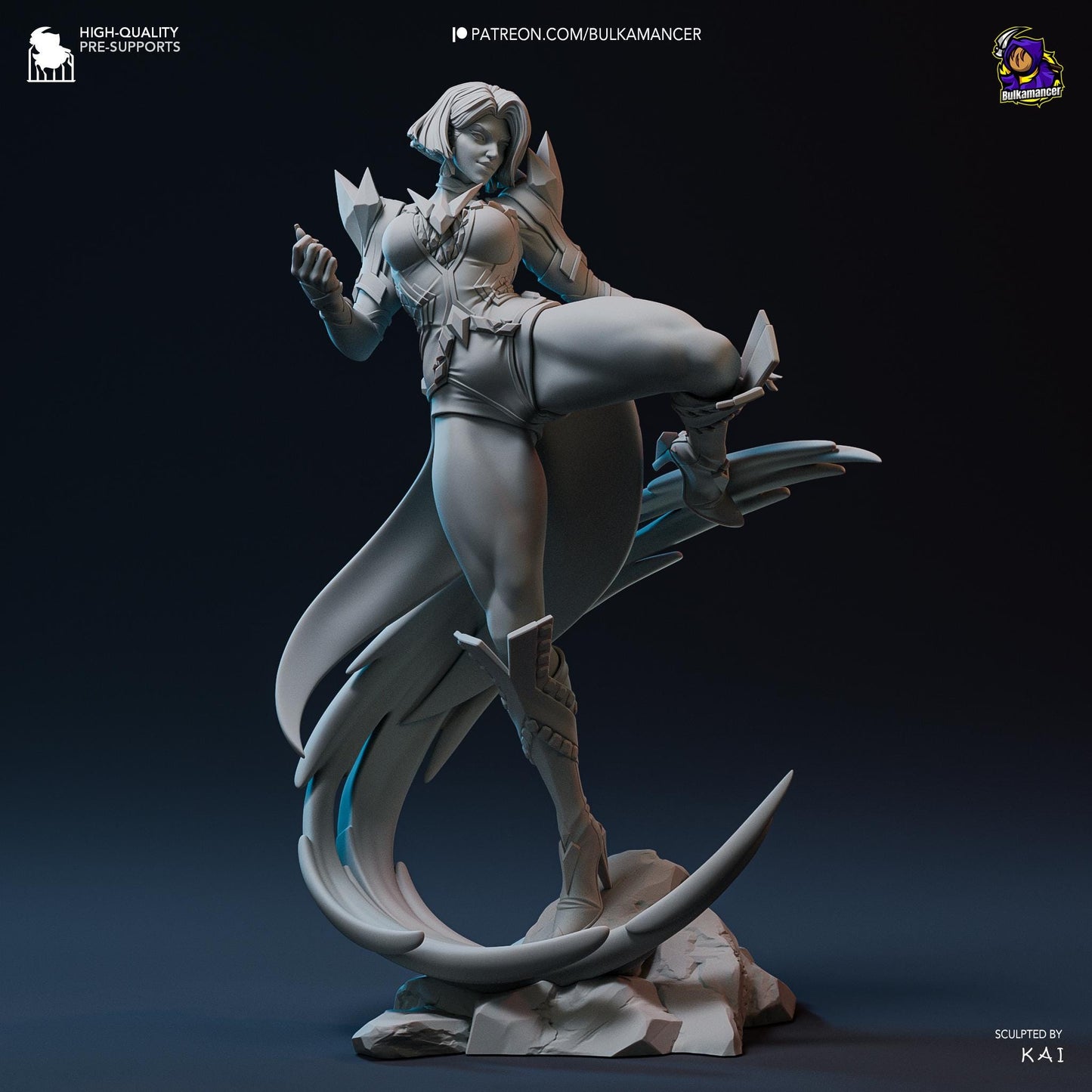 Emma Frost 3D Printed Resin Figurine | 8k Garage Kit [By Bulkamancer] UNPAINTED!