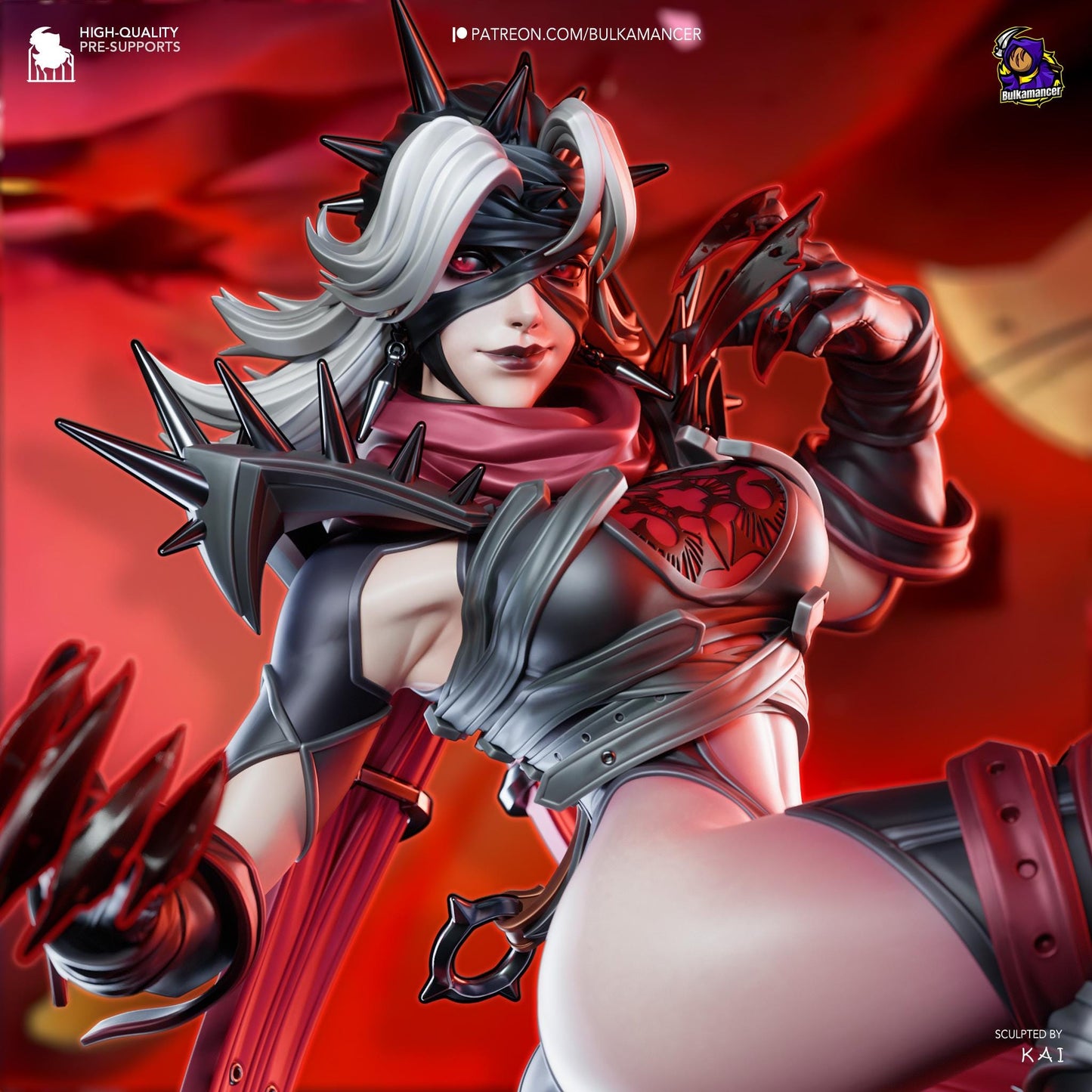 Malice Women Printed Resin Figurine | 8k Garage Kit [By Bulkamancer] UNPAINTED!