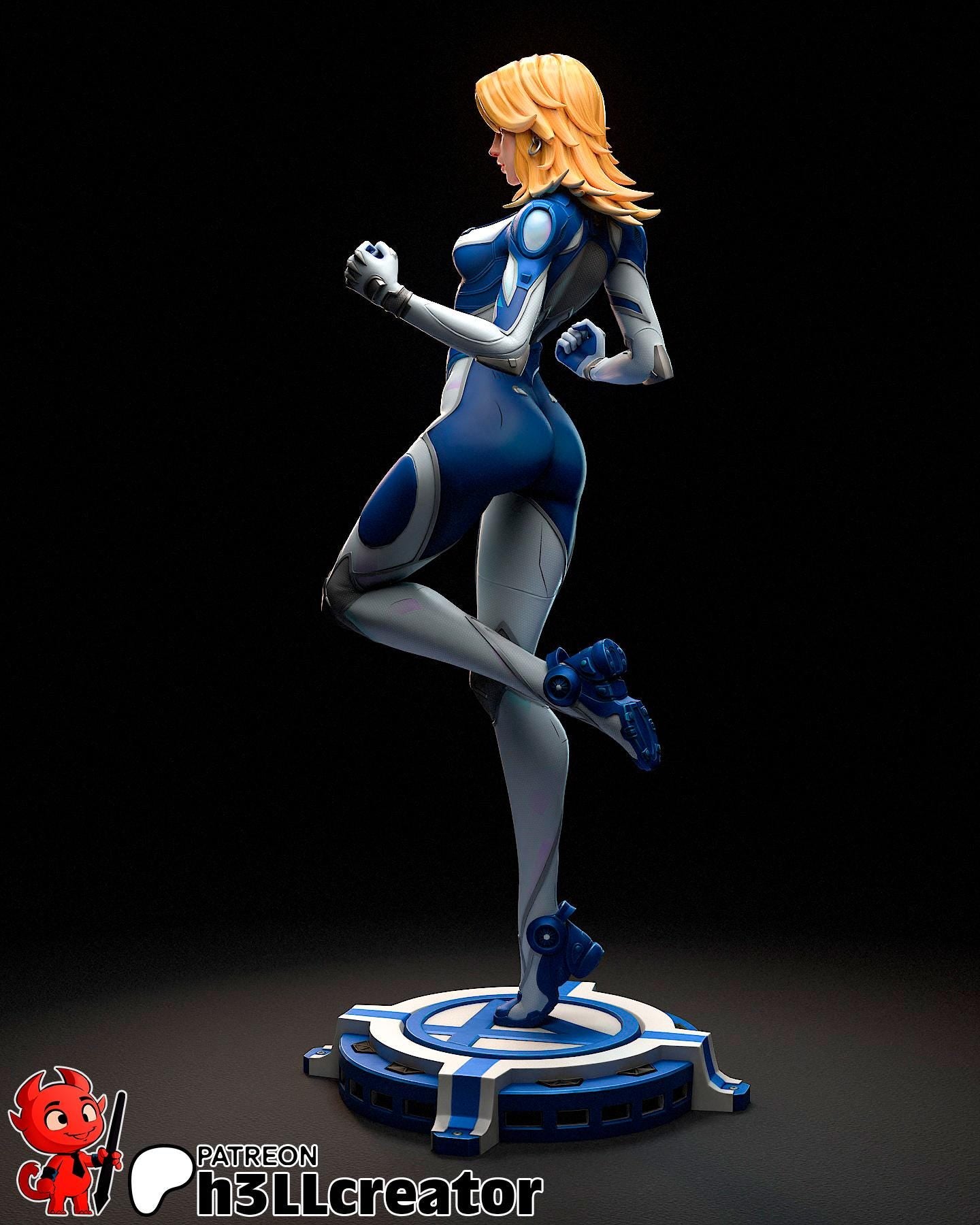 Invisible Woman 3D Printed Resin Figurine | 8k Garage Kit [By h3LLCreator] UNPAINTED!