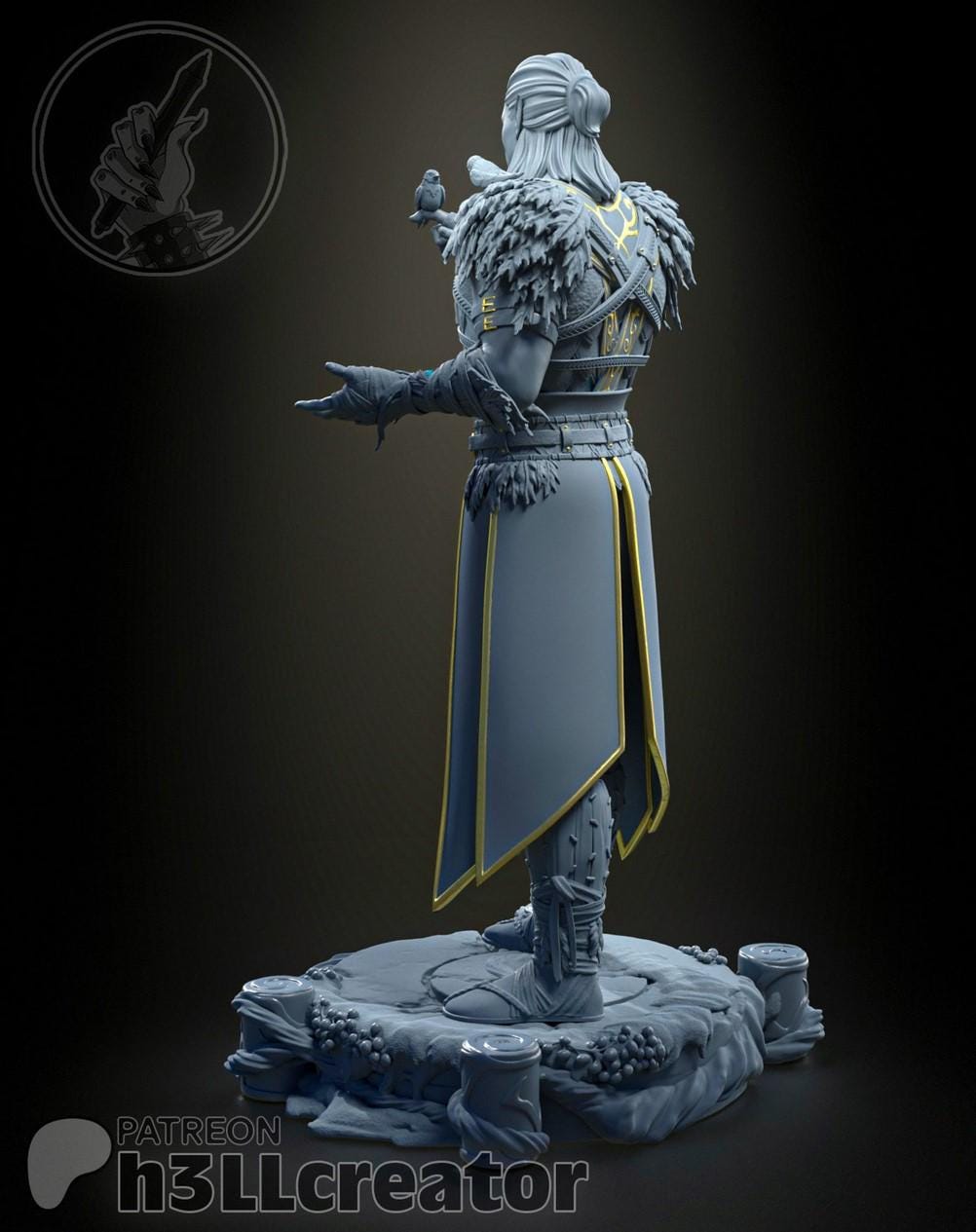 Halsin 3D Printed Resin Figurine | 8k Garage Kit [By h3LLCreator] UNPAINTED!