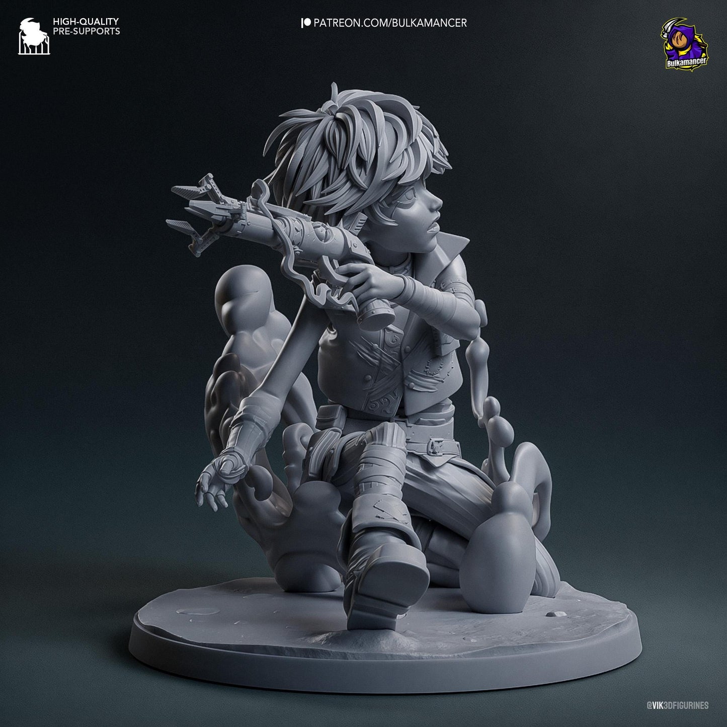 Isha 3D Printed Resin Figurine | 8k Garage Kit [By Bulkamancer] UNPAINTED!