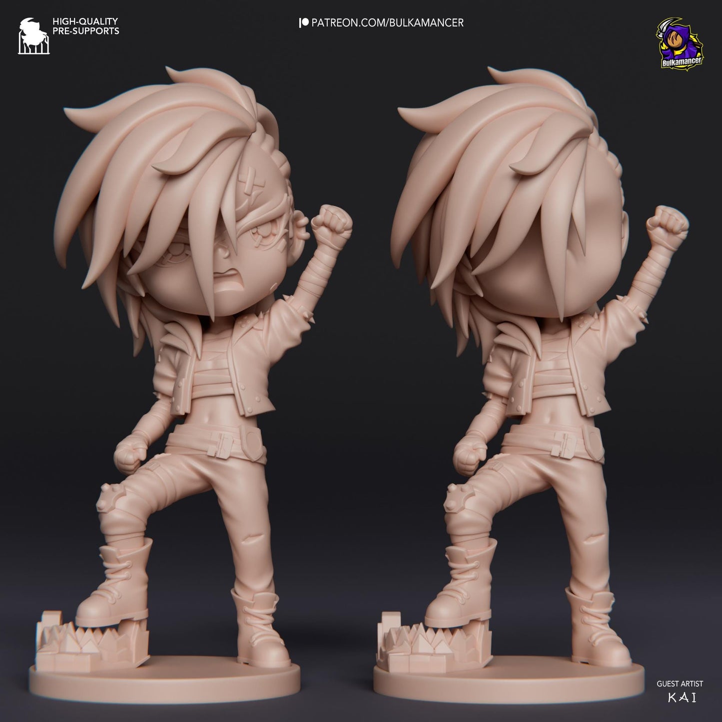 Chibi Vi Figurine 3D Print | 8k Resin Garage Kit [By Bulkamancer] UNPAINTED!