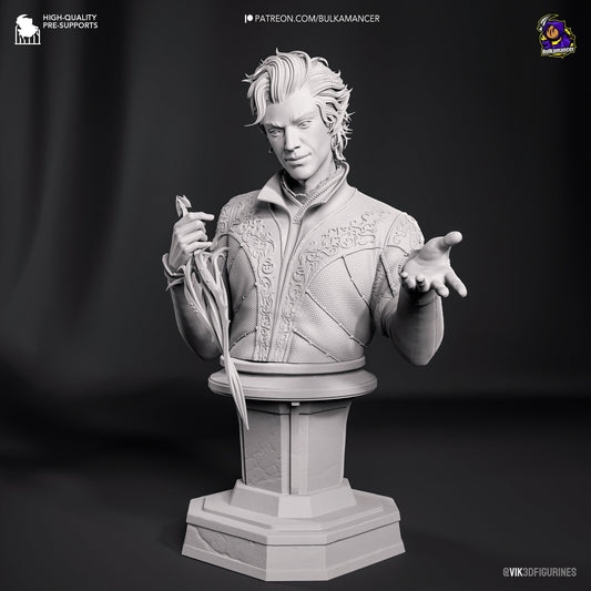 Astarion 3D Printed Resin Figurine Bust | 8k Garage Kit [By Bulkamancer] UNPAINTED!