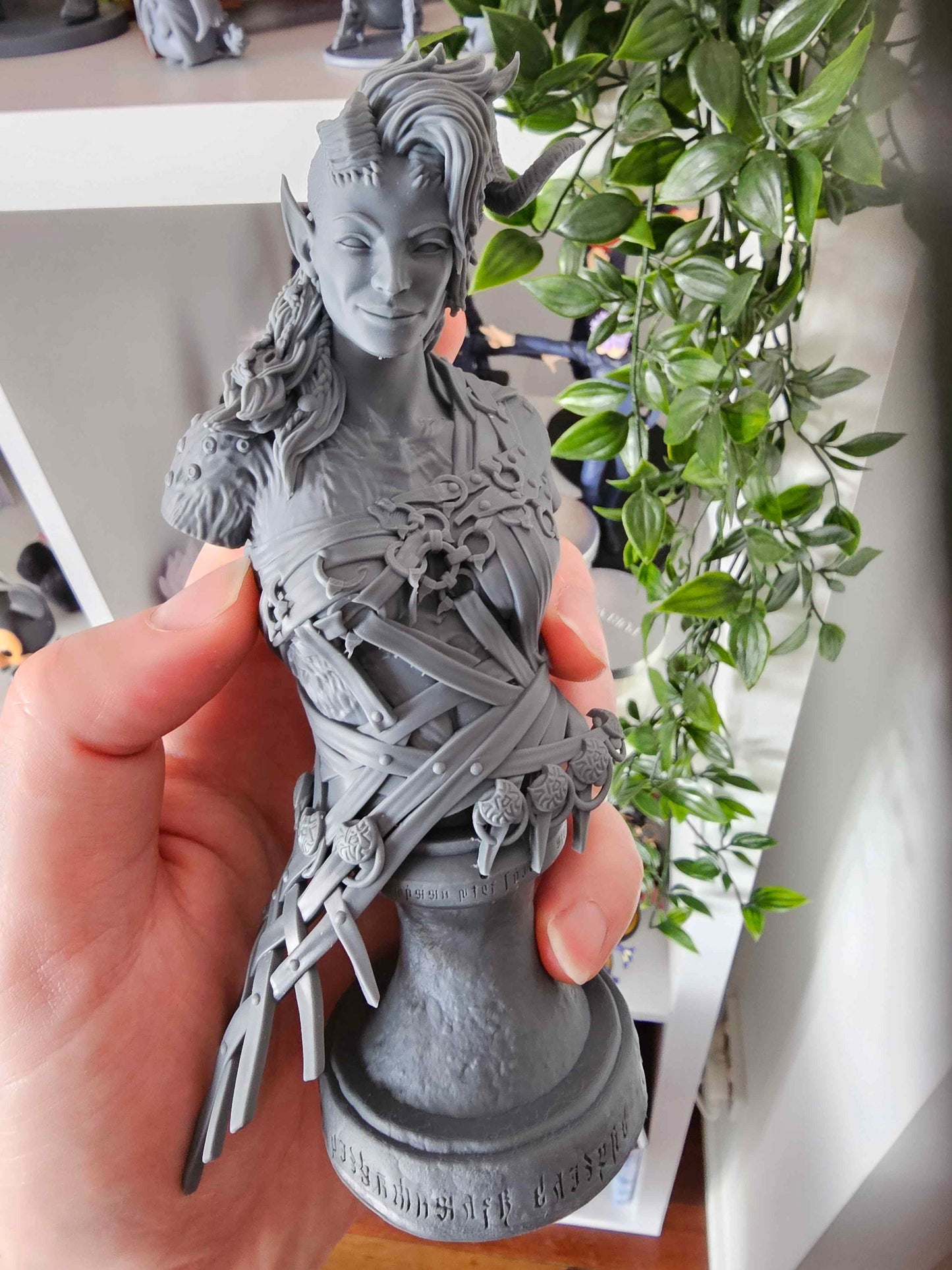 Karlach 3D Printed Resin Figurine Bust | 8k Garage Kit [By Bulkamancer] UNPAINTED!