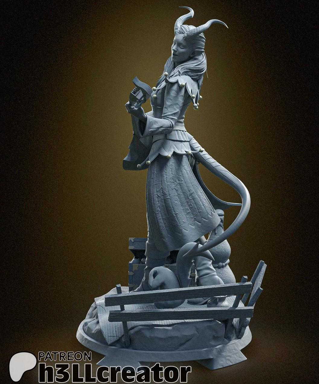 Alfira 3D Printed Resin Figurine | 8k Garage Kit [By H3LLCreator] UNPAINTED!