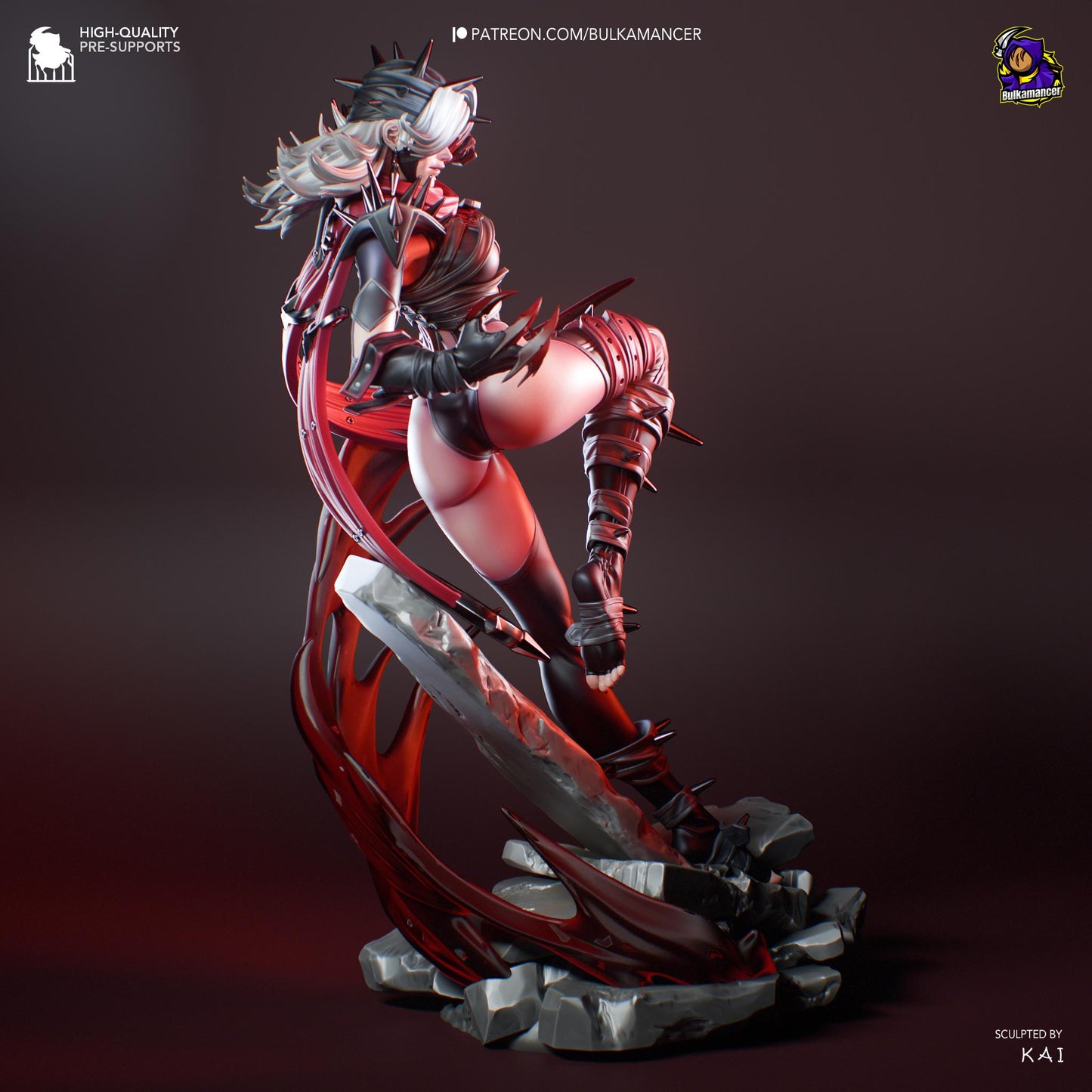 Malice Women Printed Resin Figurine | 8k Garage Kit [By Bulkamancer] UNPAINTED!