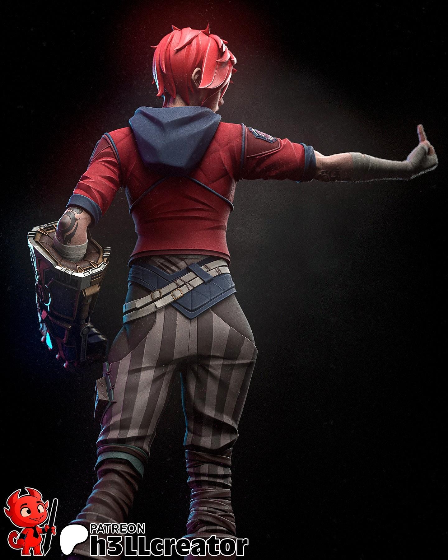 Vi 3D Printed Resin Figurine | 8k Garage Kit [By h3LLCreator] UNPAINTED!