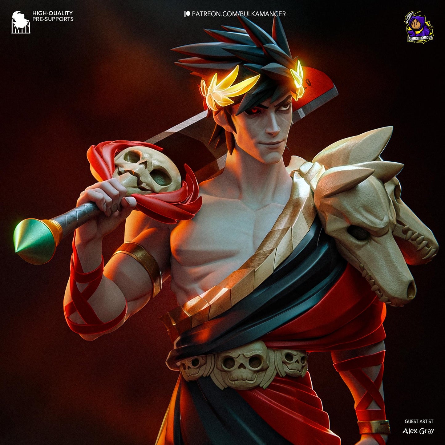 Zagreus 3D Printed Resin Figurine | 8k Garage Kit [By Bulkamancer] UNPAINTED!
