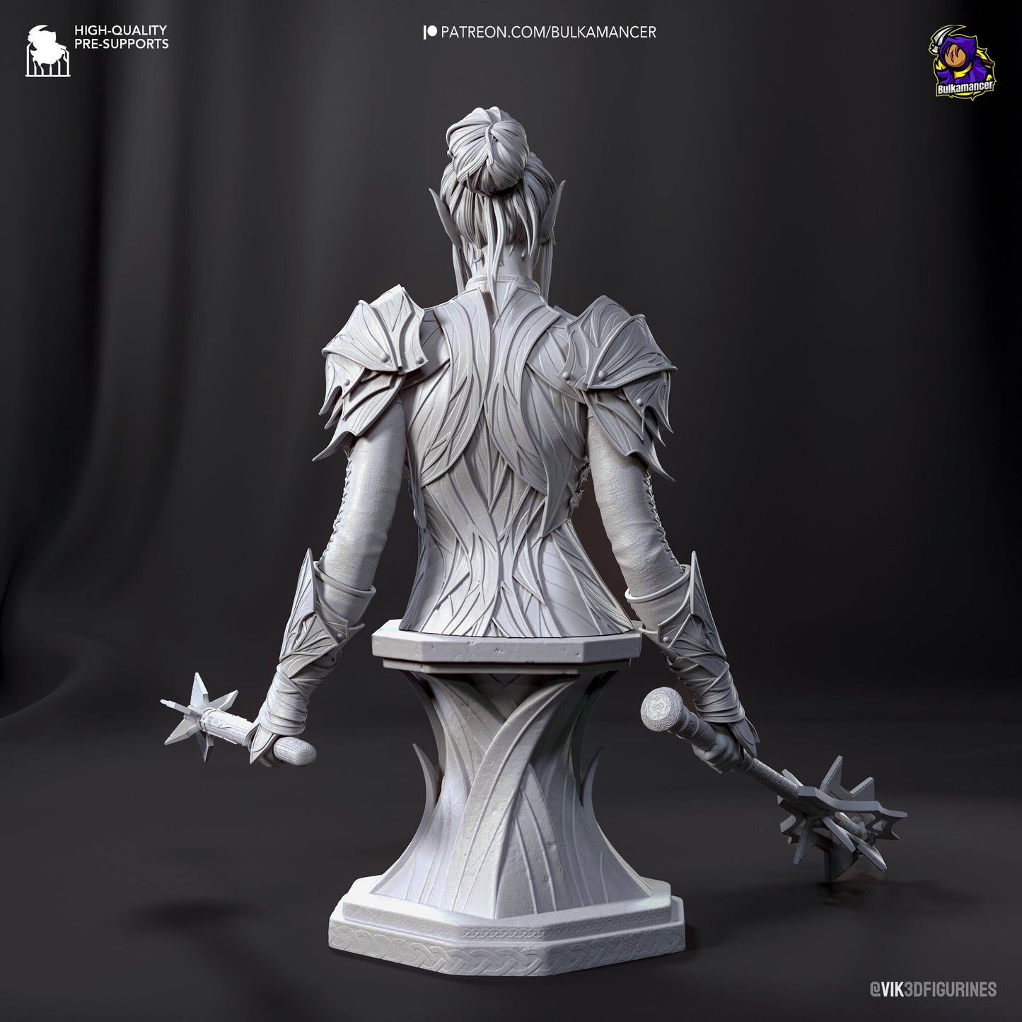 Minthara 3D 3D Printed Resin Figurine Bust | 8k Garage Kit [By Bulkamancer] UNPAINTED!