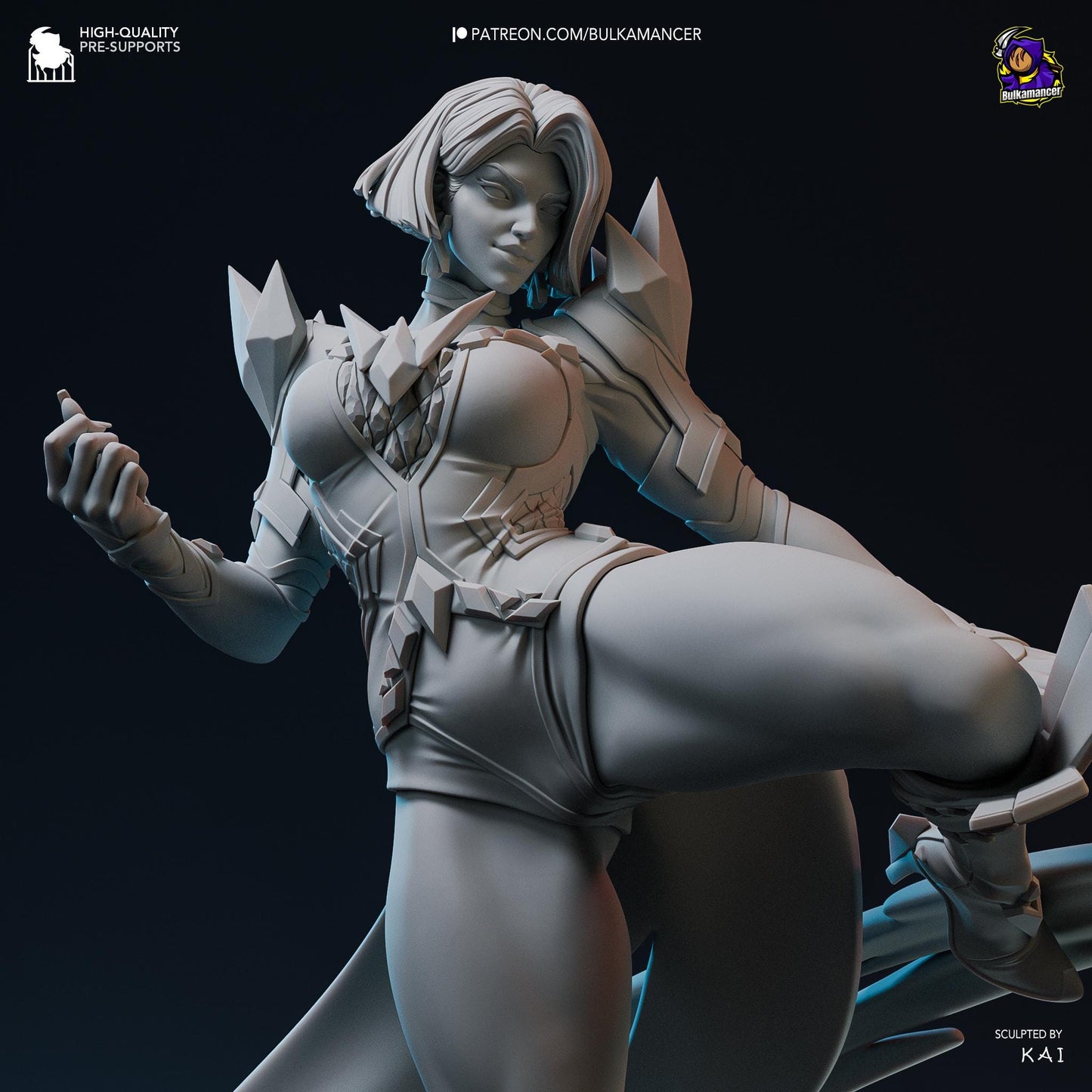 Emma Frost 3D Printed Resin Figurine | 8k Garage Kit [By Bulkamancer] UNPAINTED!