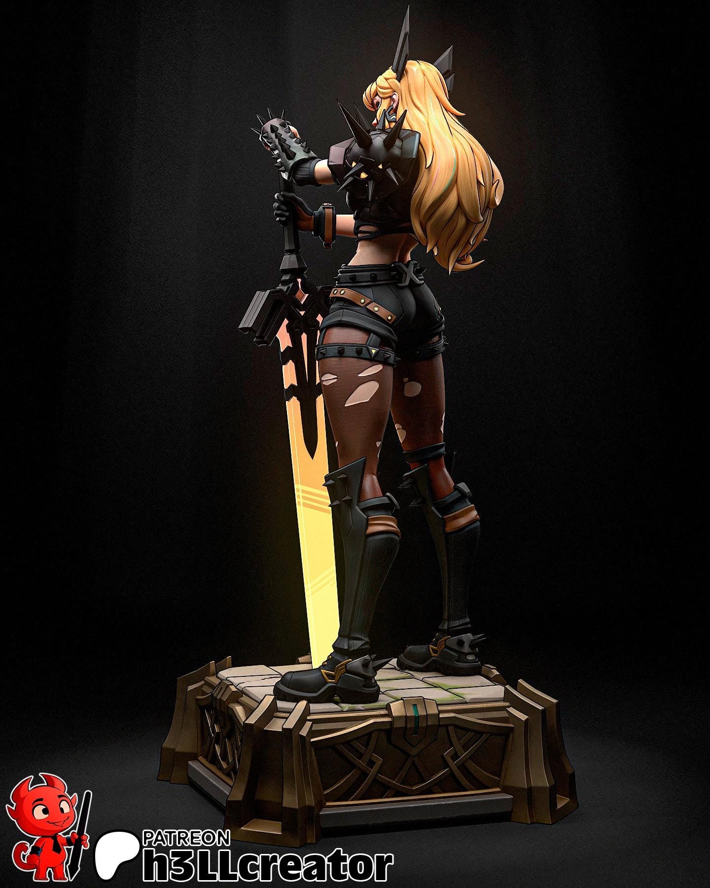 Magik 3D Printed Resin Figurine | 8k Garage Kit [By h3LLCreator] UNPAINTED!