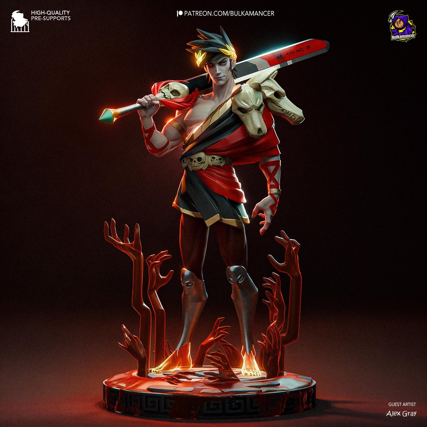 Zagreus 3D Printed Resin Figurine | 8k Garage Kit [By Bulkamancer] UNPAINTED!