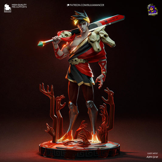 Zagreus 3D Printed Resin Figurine | 8k Garage Kit [By Bulkamancer] UNPAINTED!