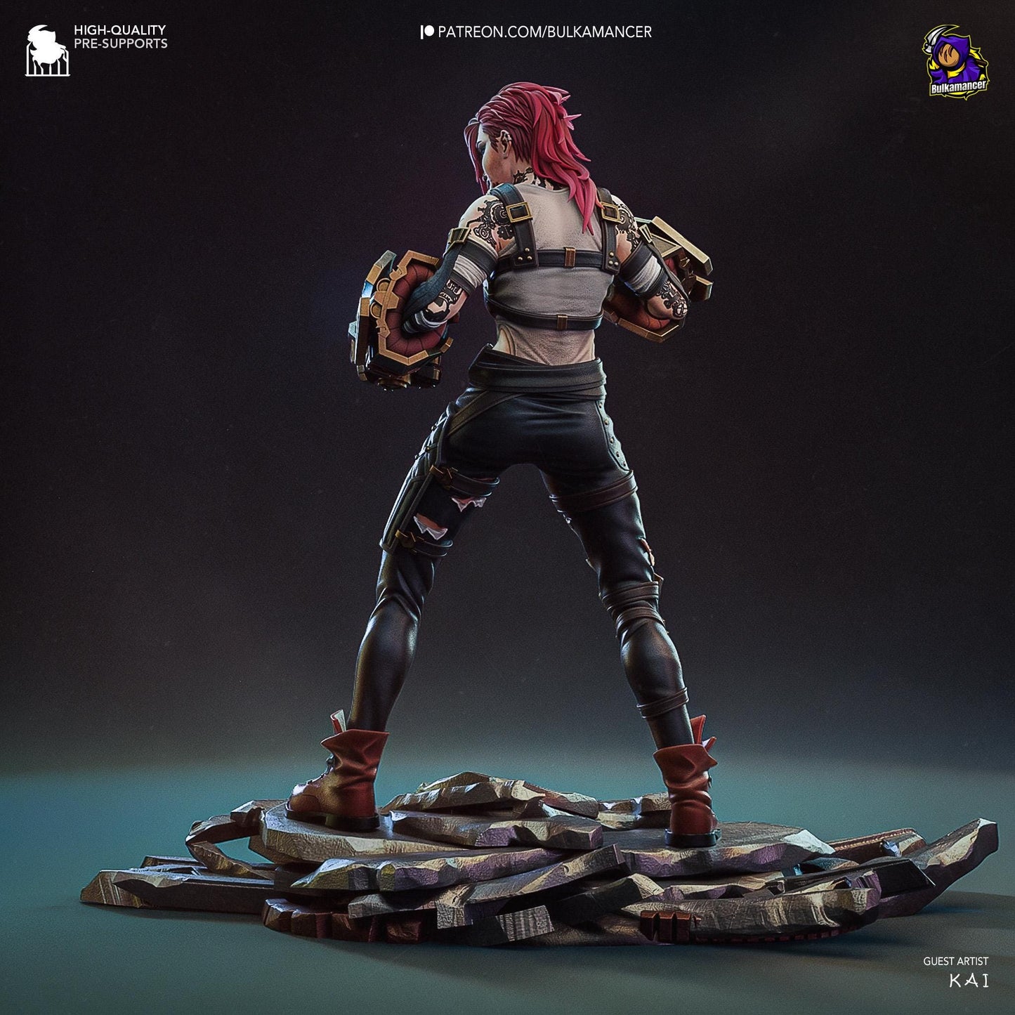 Vi 3D Printed Resin Figurine | 8k Garage Kit [By Bulkamancer] UNPAINTED!