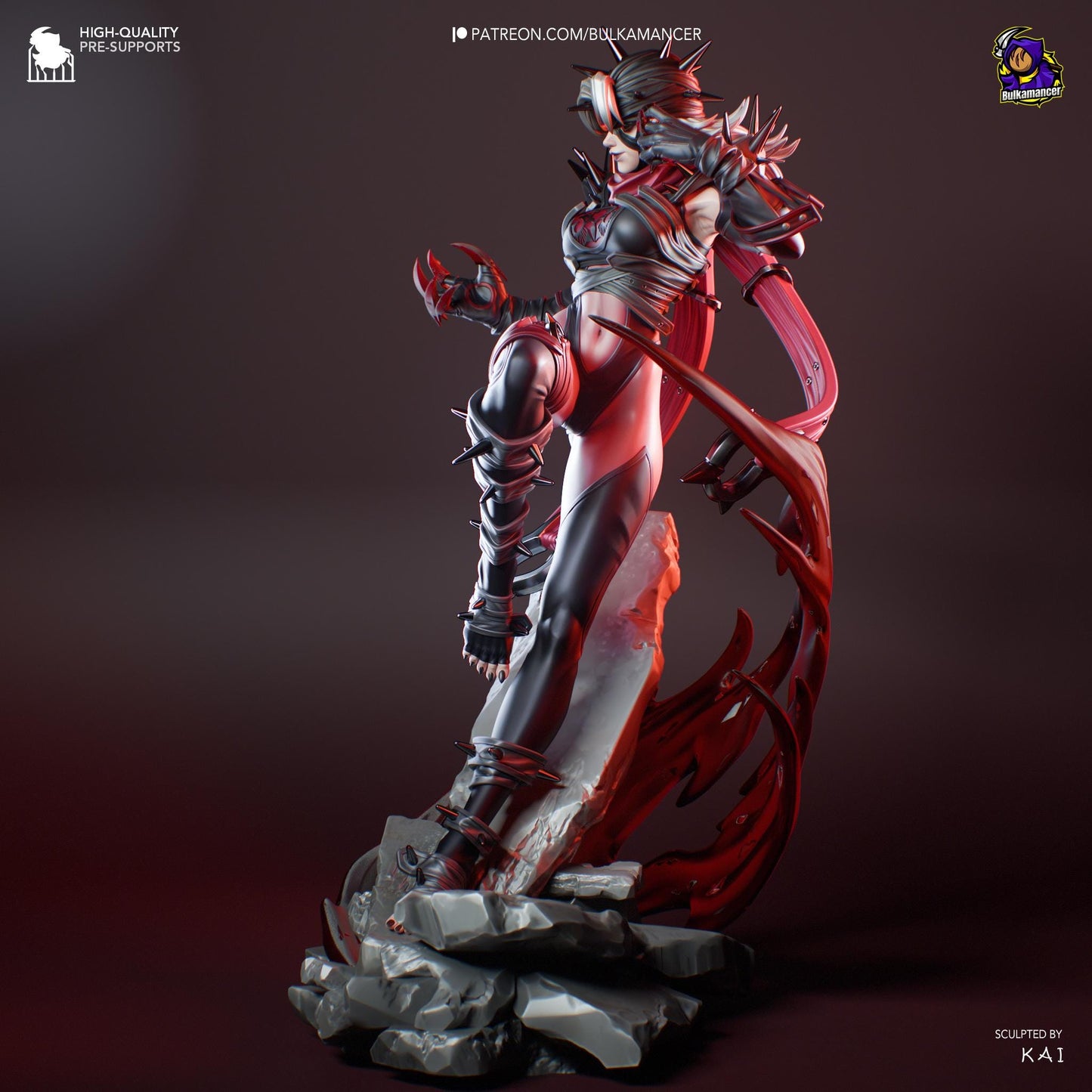 Malice Women Printed Resin Figurine | 8k Garage Kit [By Bulkamancer] UNPAINTED!