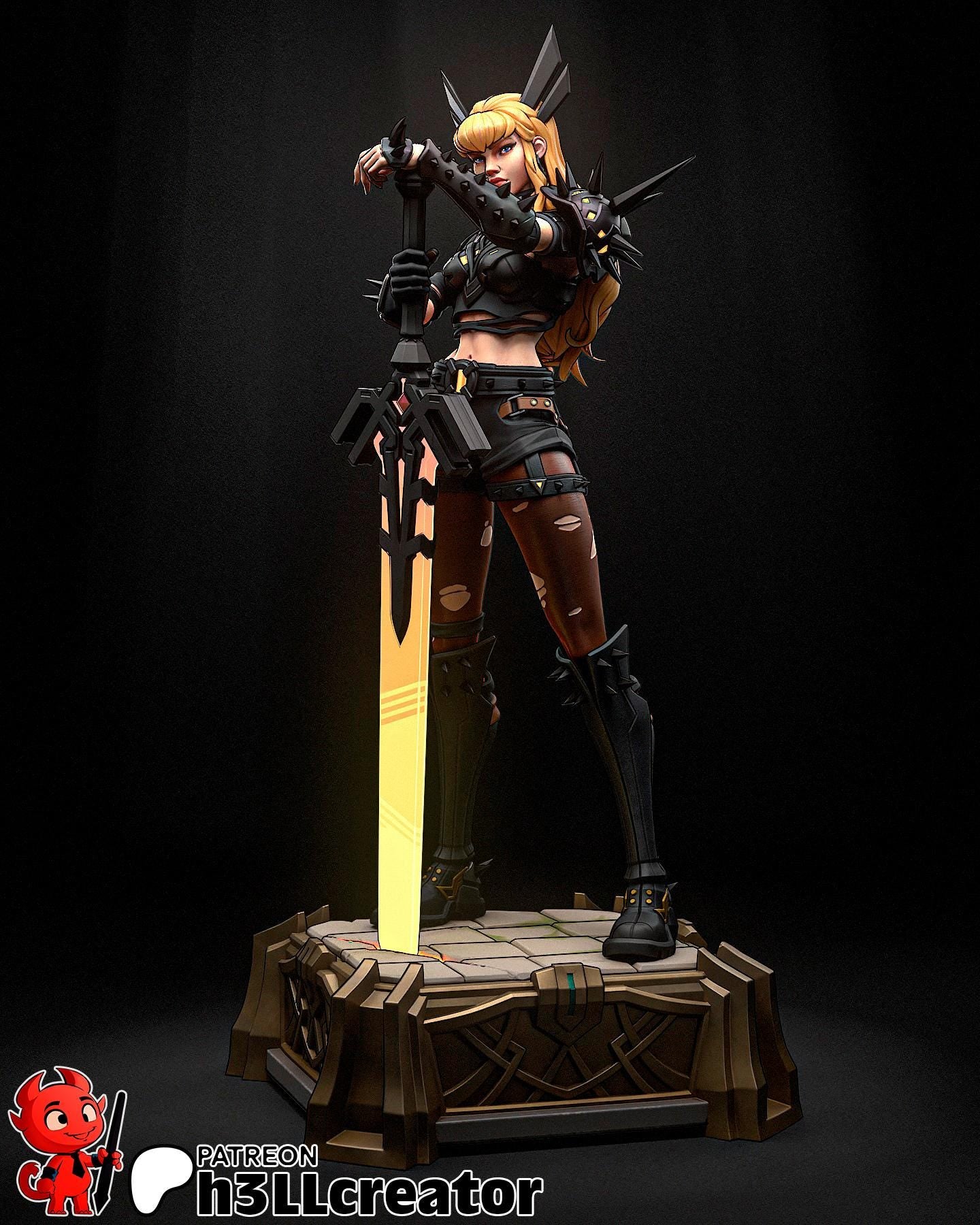 Magik 3D Printed Resin Figurine | 8k Garage Kit [By h3LLCreator] UNPAINTED!