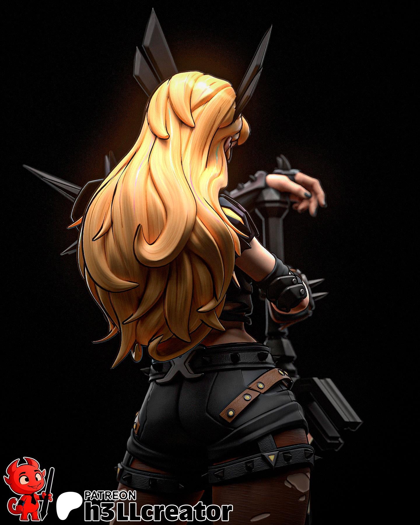 Magik 3D Printed Resin Figurine | 8k Garage Kit [By h3LLCreator] UNPAINTED!