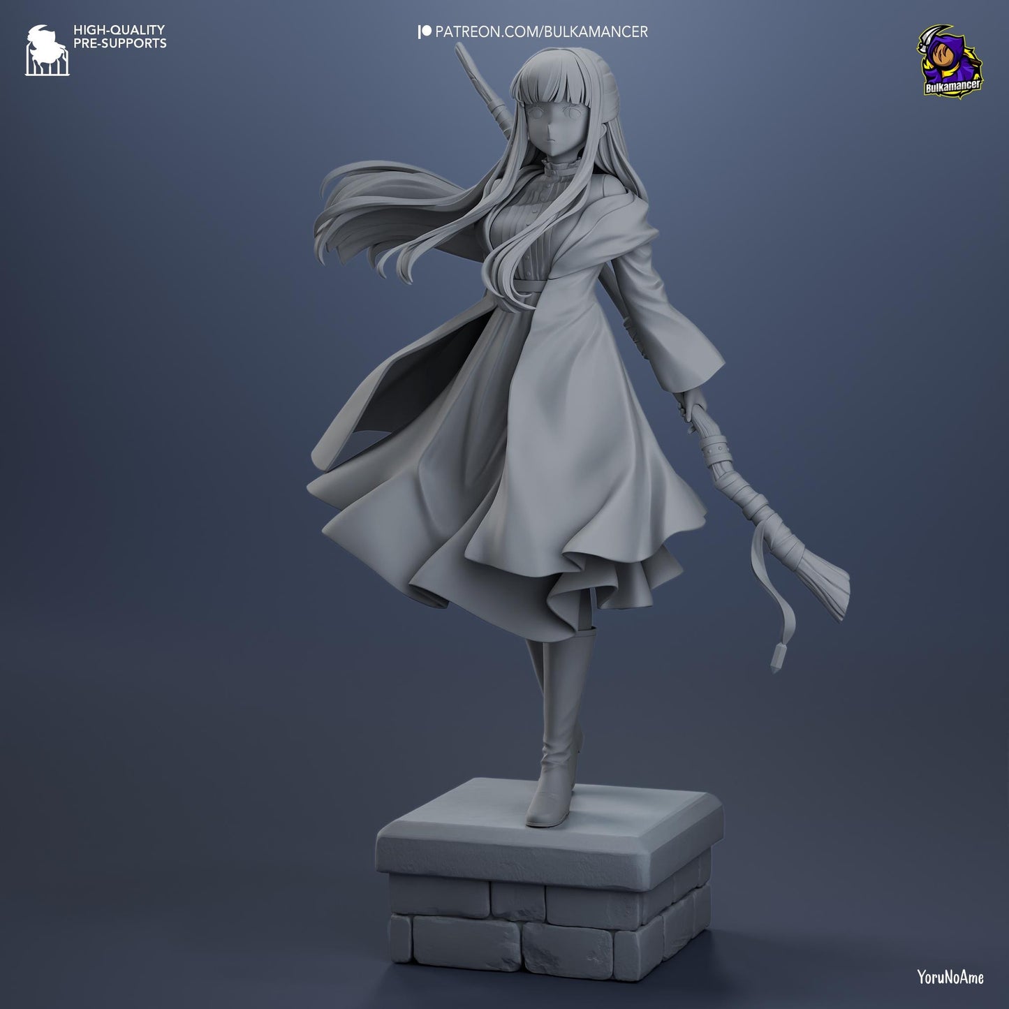 Fern 3D Printed Resin Figurine | 8k Garage Kit [By Bulkamancer] UNPAINTED!