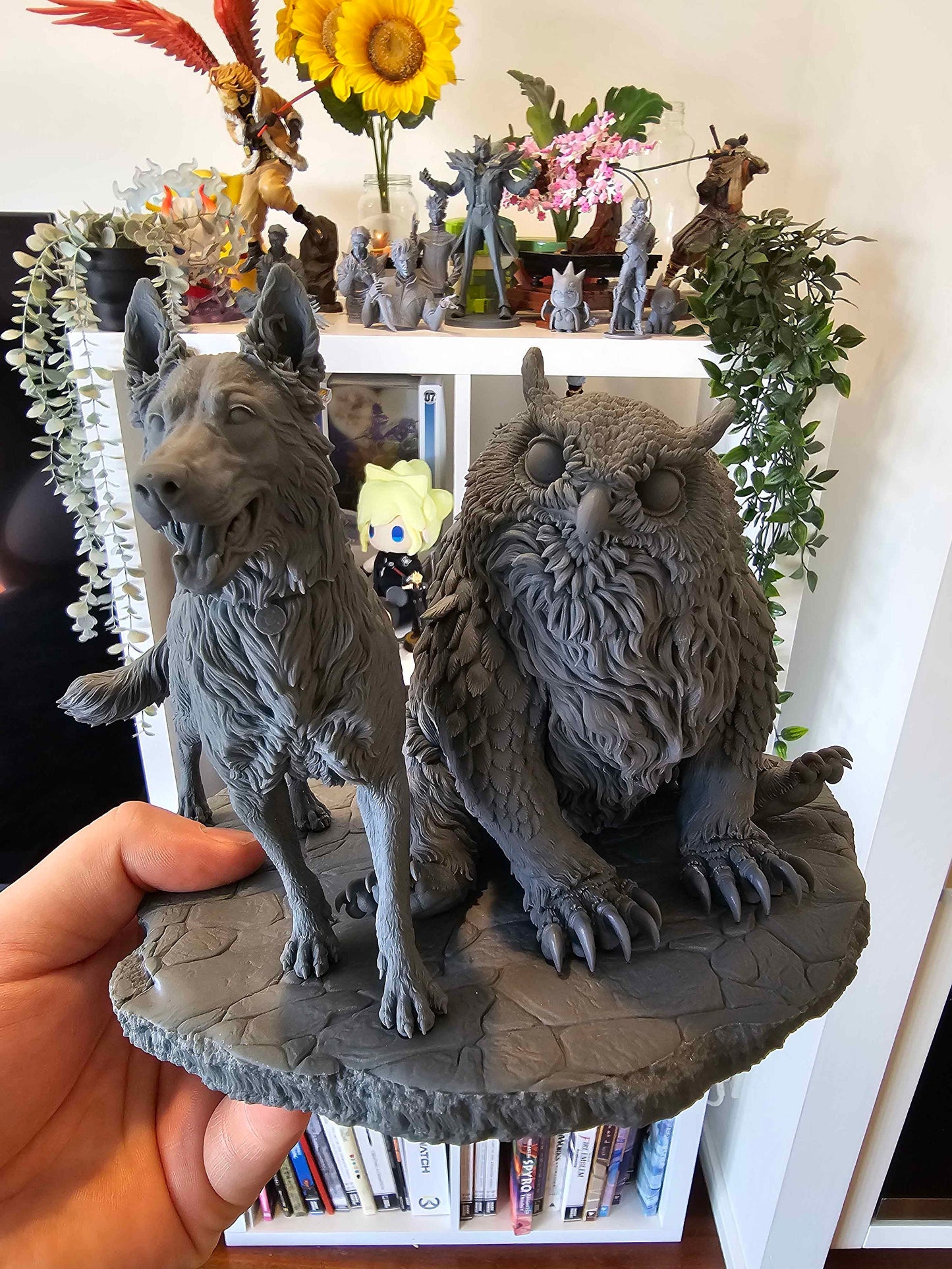 Scratch and Owlbear 3D Printed Resin Figurine | 8k Garage Kit [By Bulkamancer] UNPAINTED!