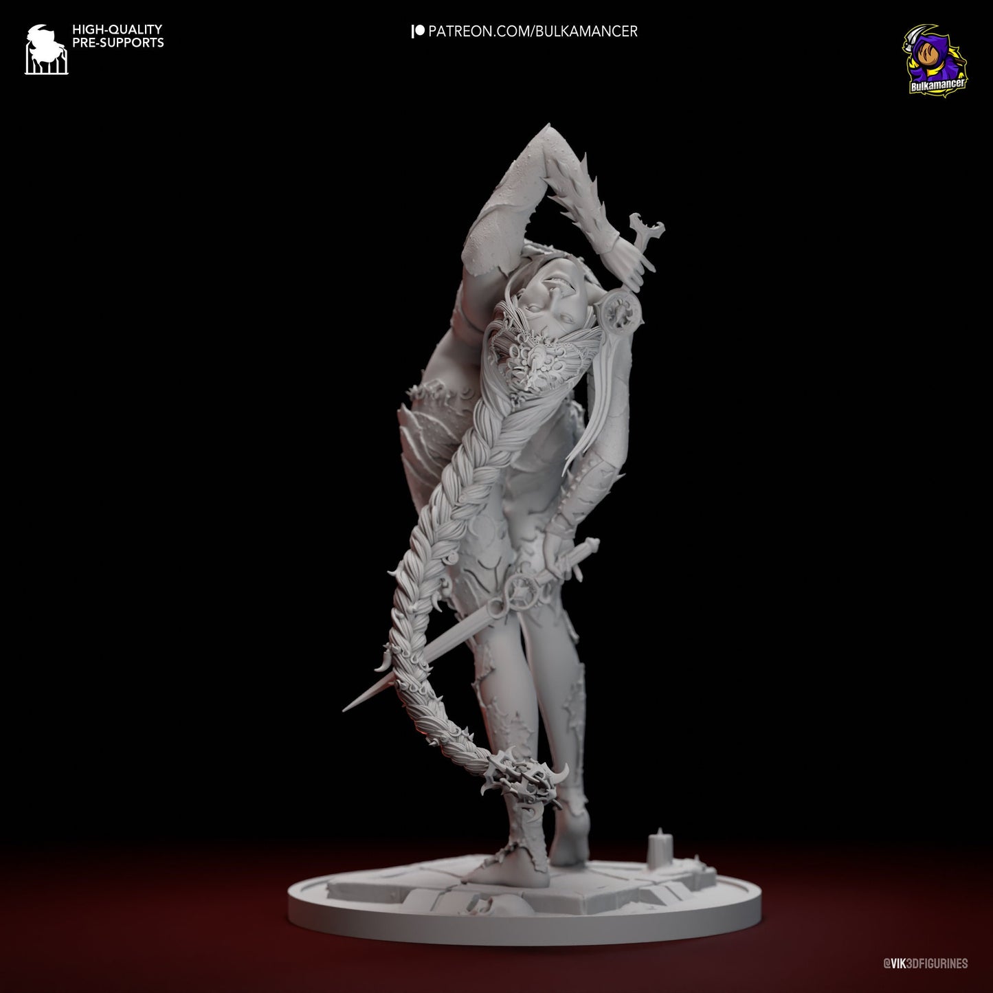 Orin The Red 3D Printed Resin Figurine | 8k Garage Kit [By Bulkamancer] UNPAINTED!