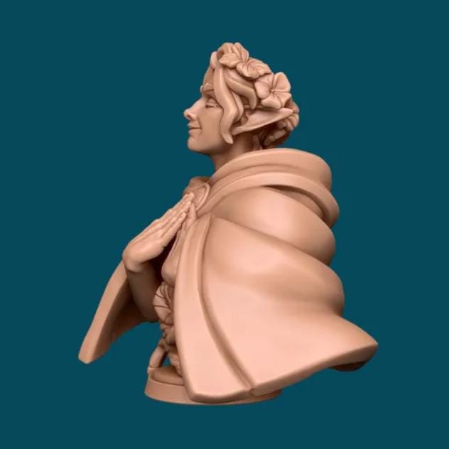 Elf - DnD Miniature Bust | 8k Resin 3D Prints | [By Awkward Penguin's Minis] UNPAINTED