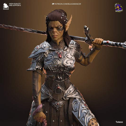 Lae'zel 3D Printed Resin Figurine | 8k Garage Kit [By Bulkamancer] UNPAINTED!