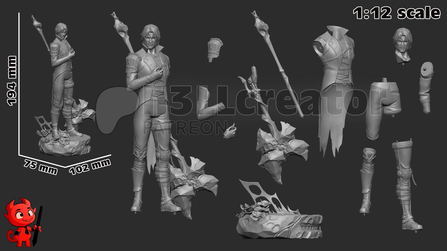 Jayce 3D Printed Resin Figurine | 8k Garage Kit [By h3LLCreator] UNPAINTED!