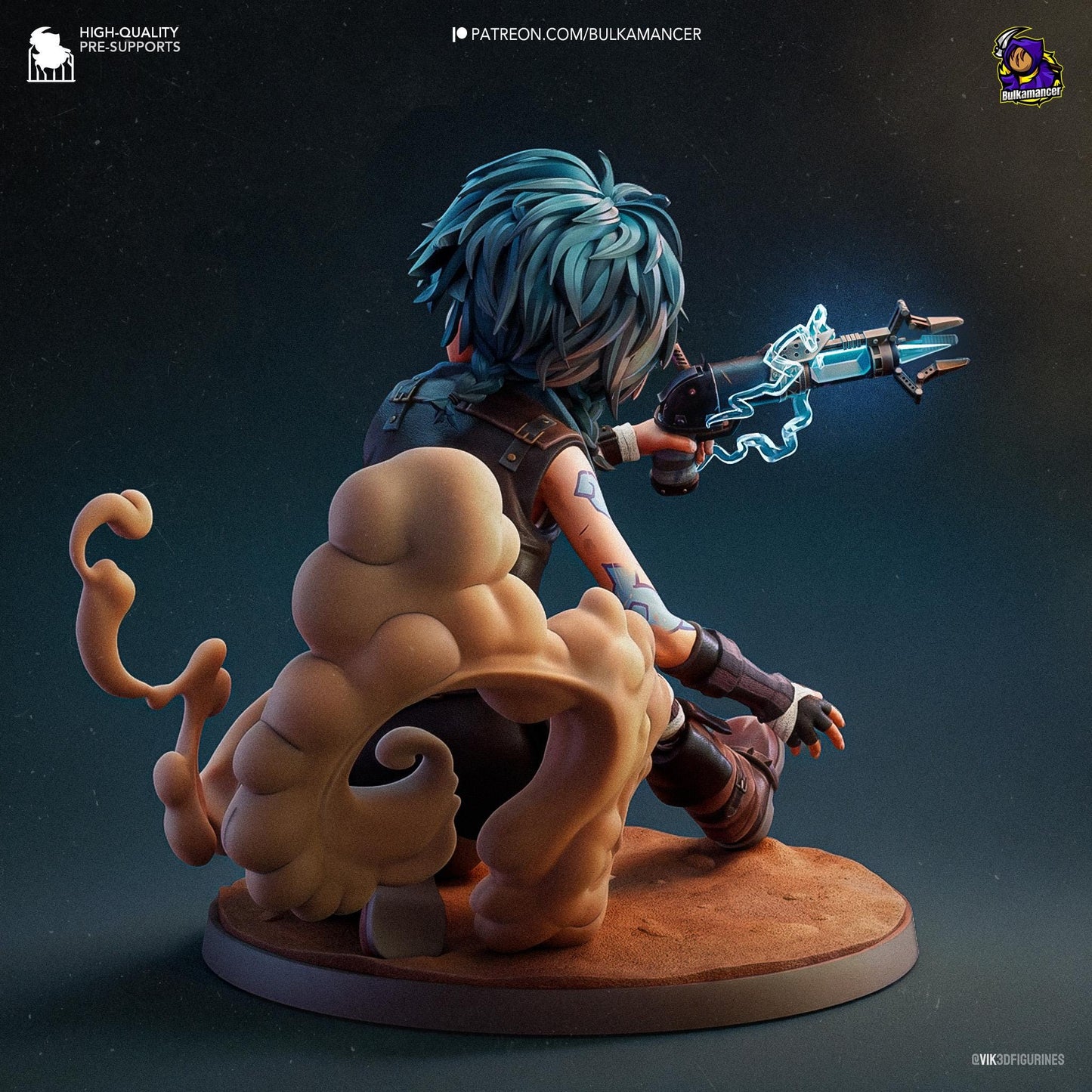 Isha 3D Printed Resin Figurine | 8k Garage Kit [By Bulkamancer] UNPAINTED!