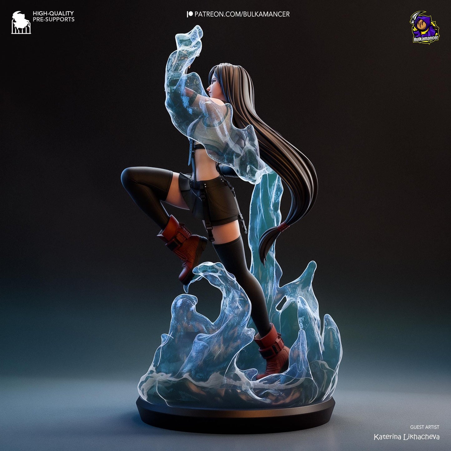 Tifa 3D Printed Resin Figurine | 8k Garage Kit [By Bulkamancer] UNPAINTED!