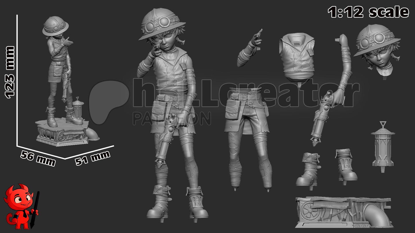 Isha 3D Printed Resin Figurine | 8k Garage Kit [By h3LLCreator] UNPAINTED!