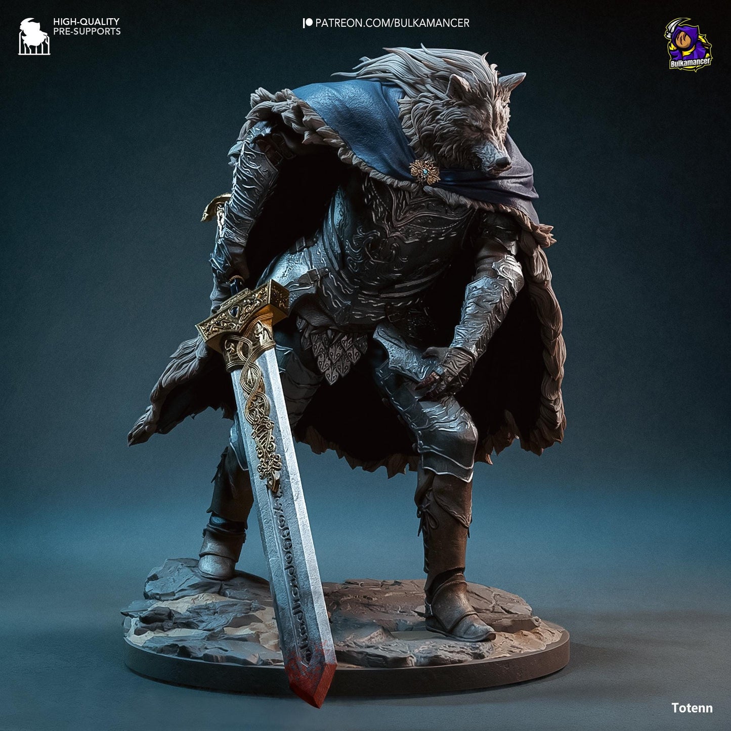 Blaidd 3D Printed Resin Figurine | 8k Garage Kit [By Bulkamancer] UNPAINTED!